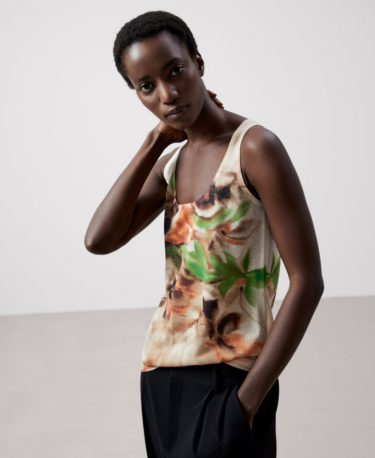 Responsible viscose printed top image number 0