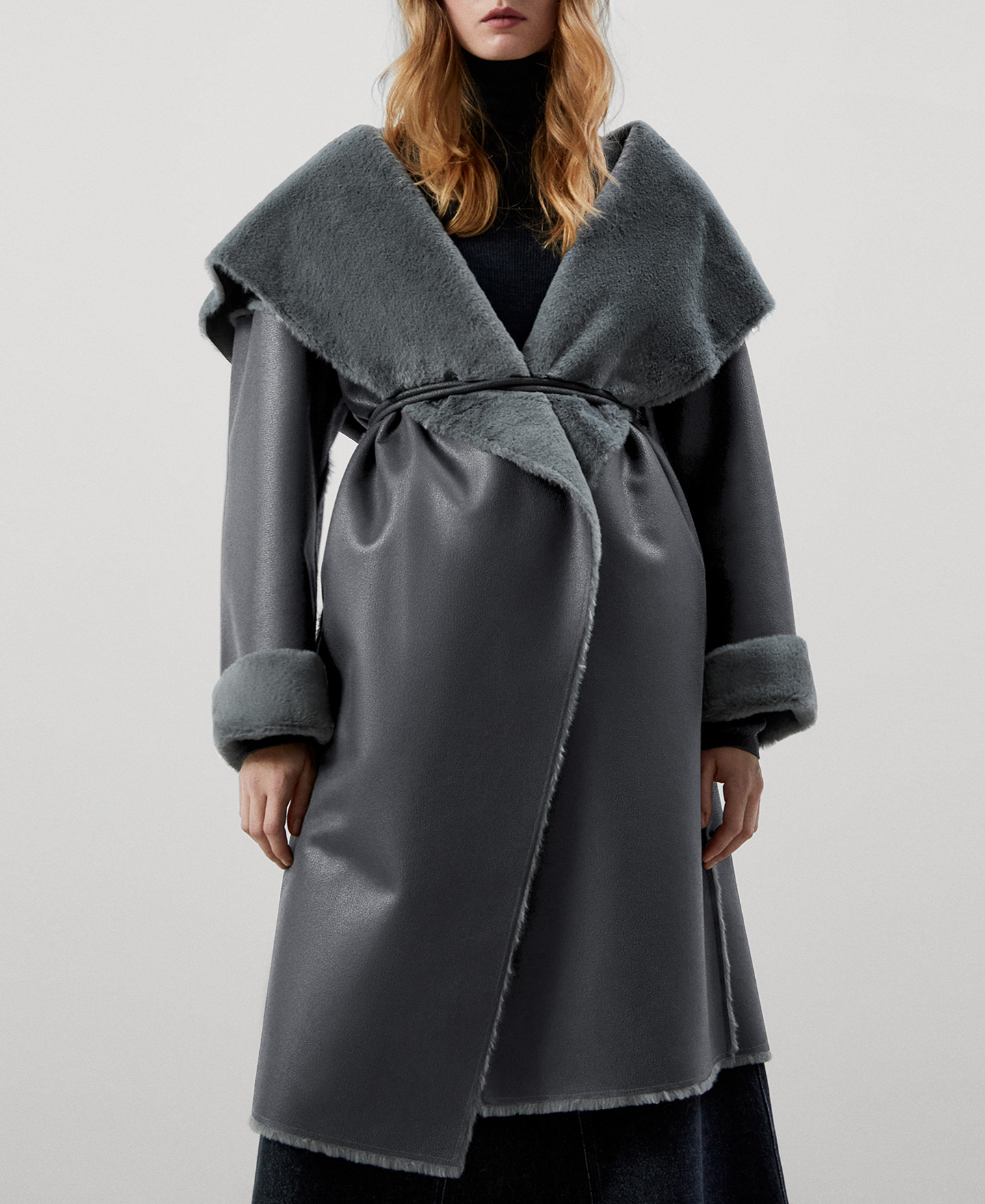 Midi hooded coat image number 0