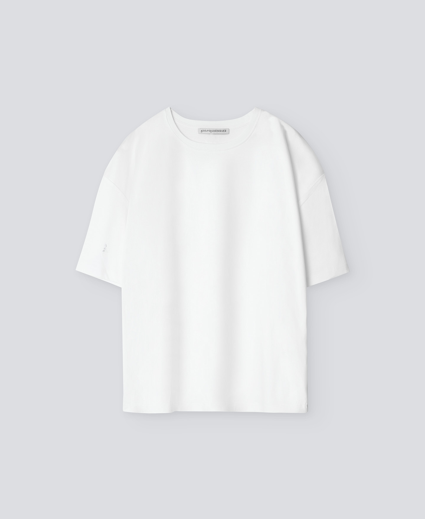 T-shirt à col rond en coton pour femme image number 4