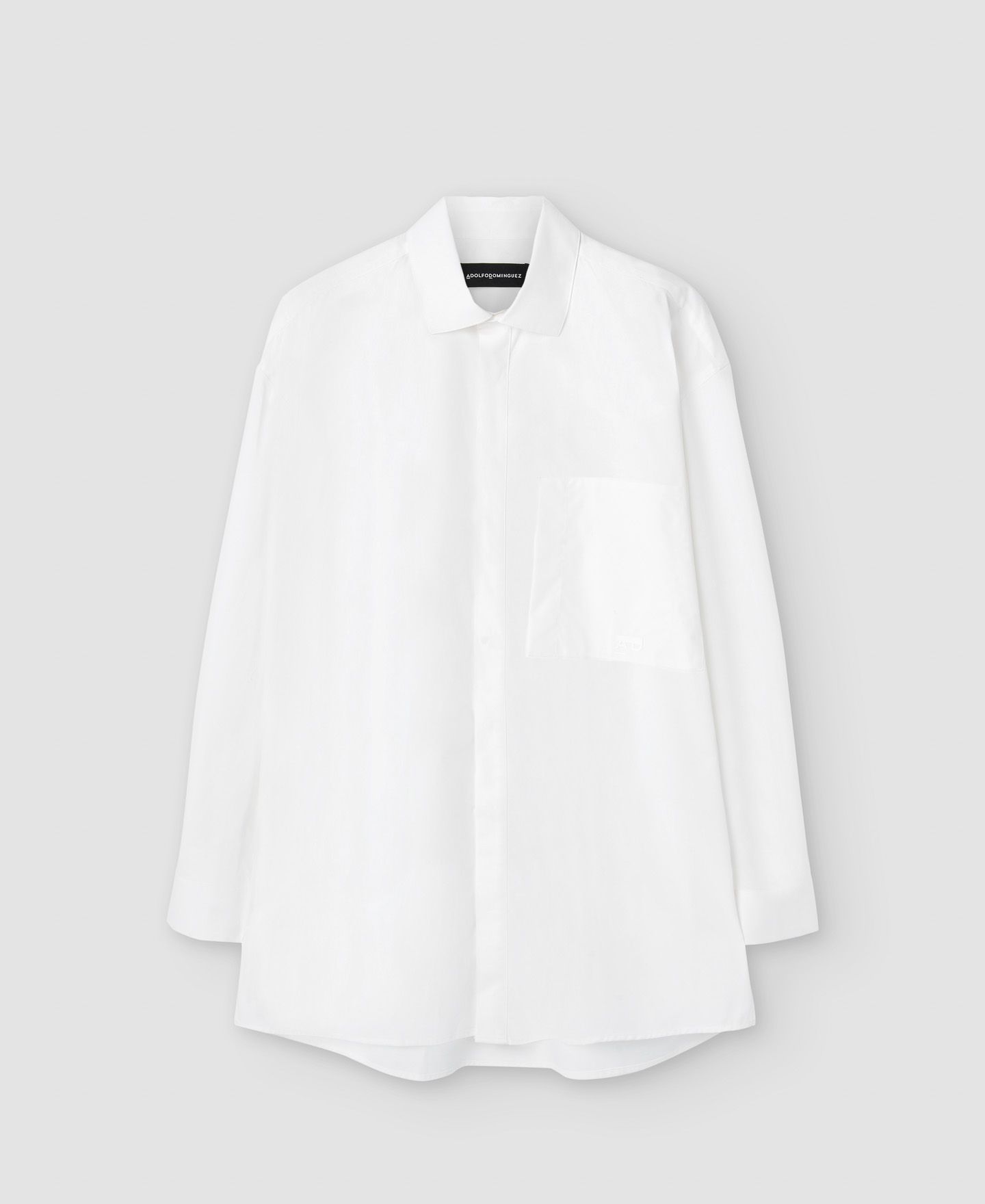 Cotton front placket shirt image number 4