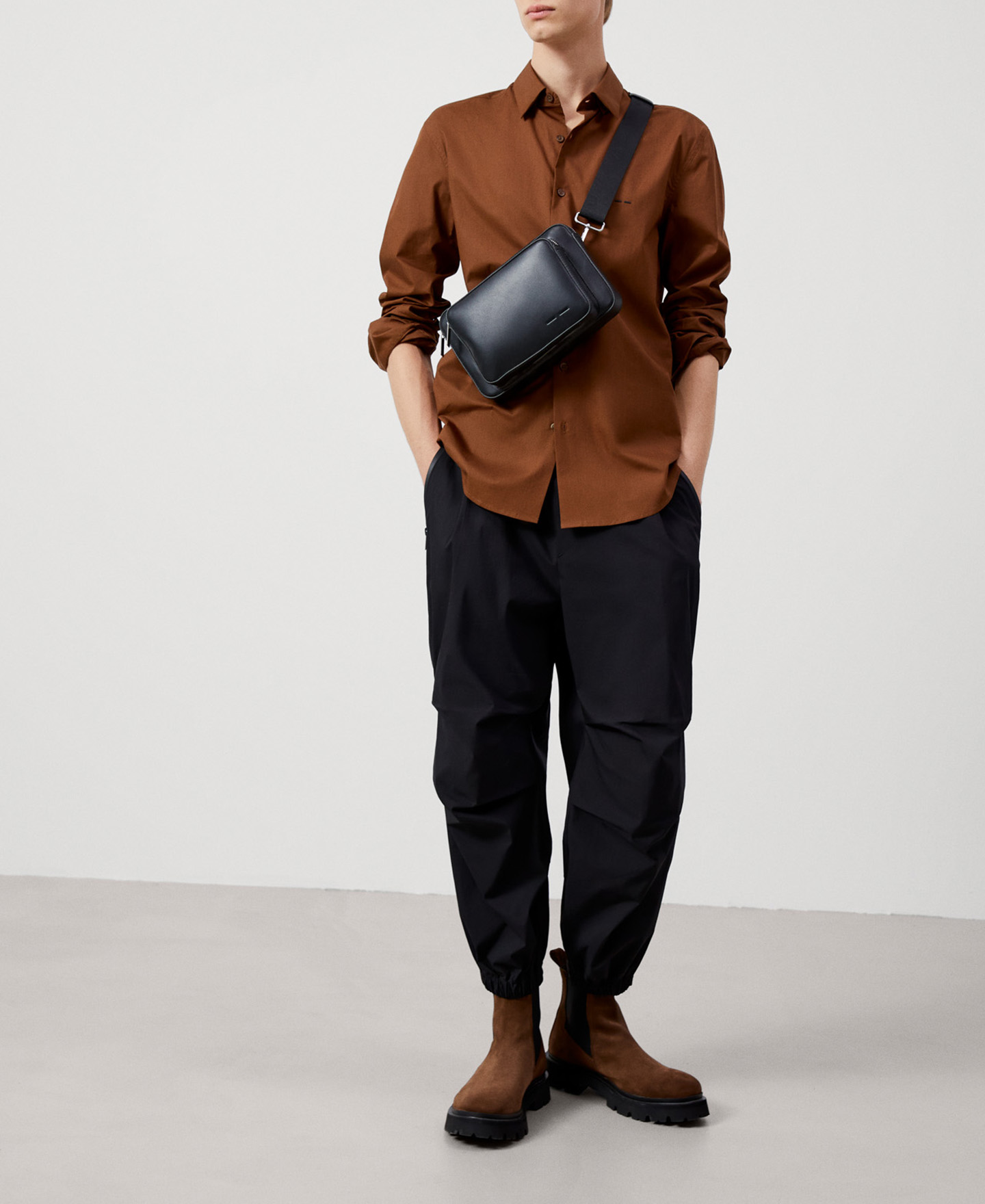 Regular fit cotton shirt image number 1