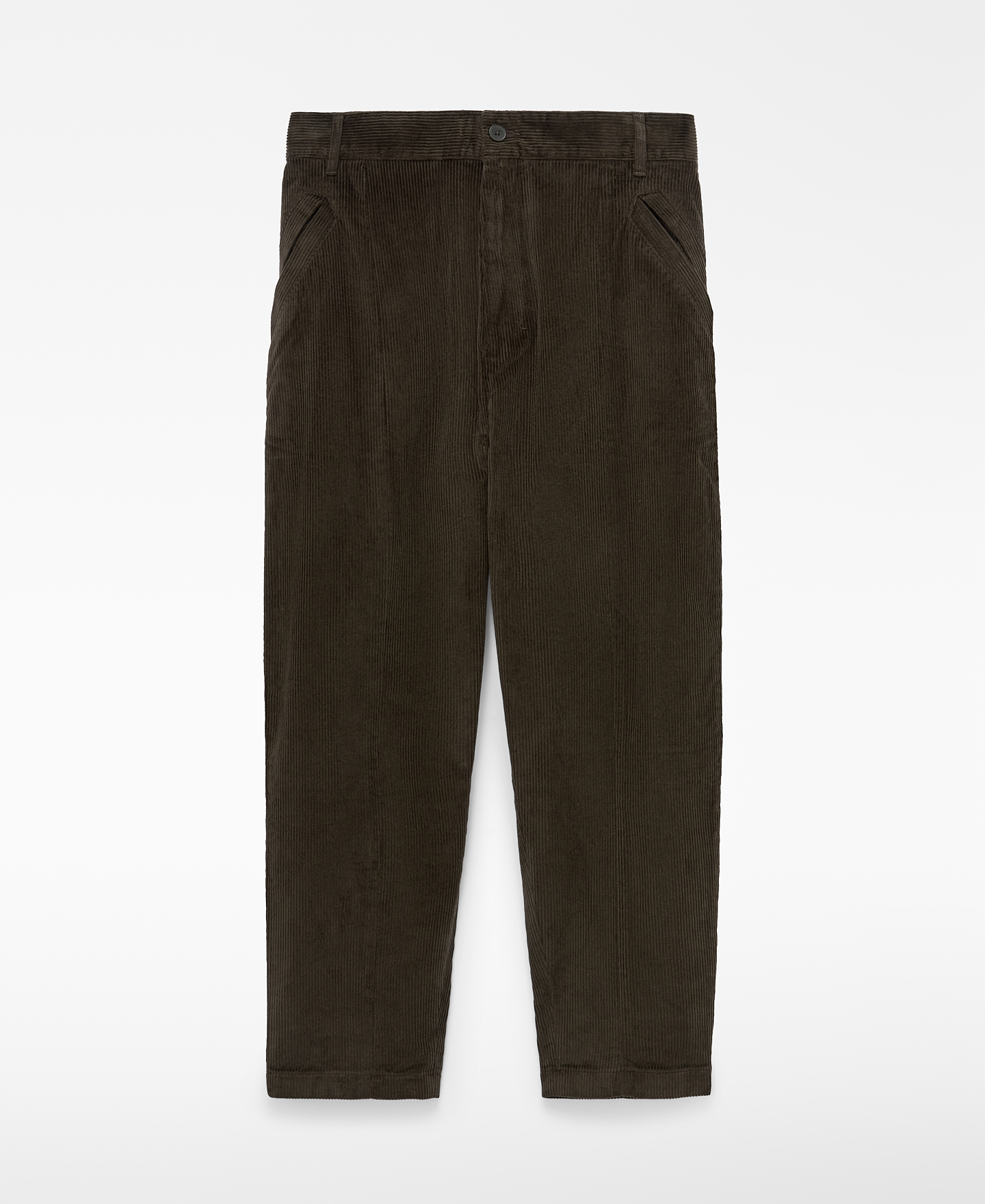 Carrot fit corduroy trousers image number 4