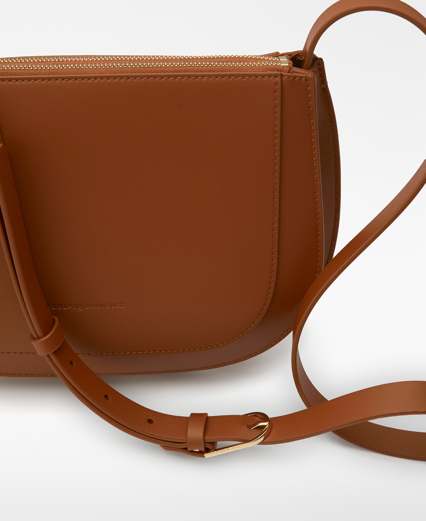 Dornaブラックレザークロスボディバッグ image number 2