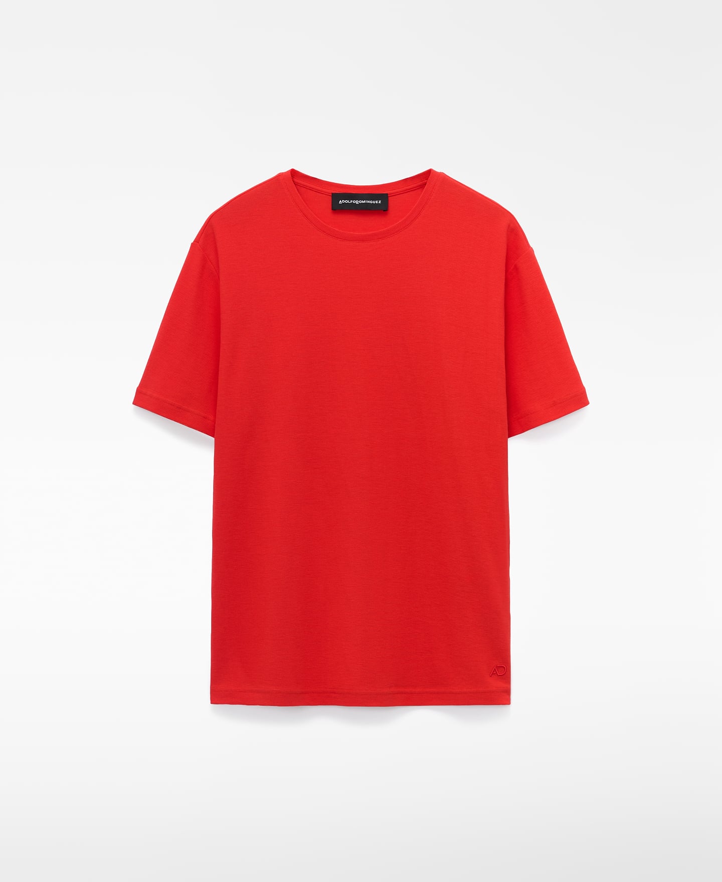 Organic cotton micro-textured T-shirt image number 4