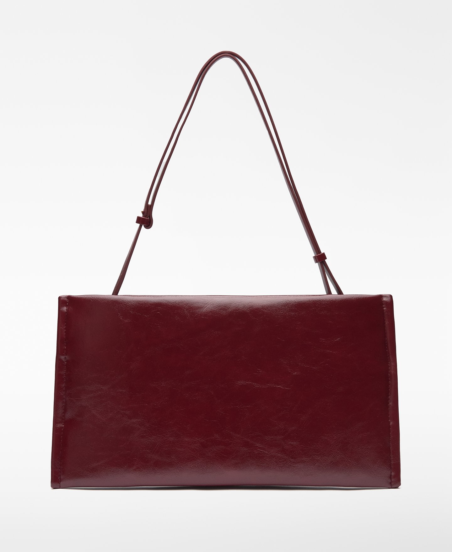 Leather-Non-Leather padded clutch woman image number 1