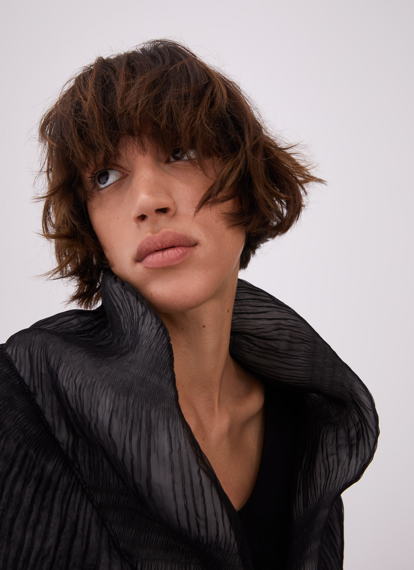 Wrapping crinkle jacket image number 4