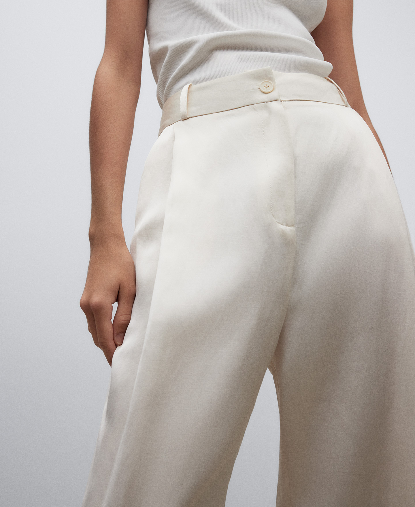 Straight leg tailored trousers woman image number 3