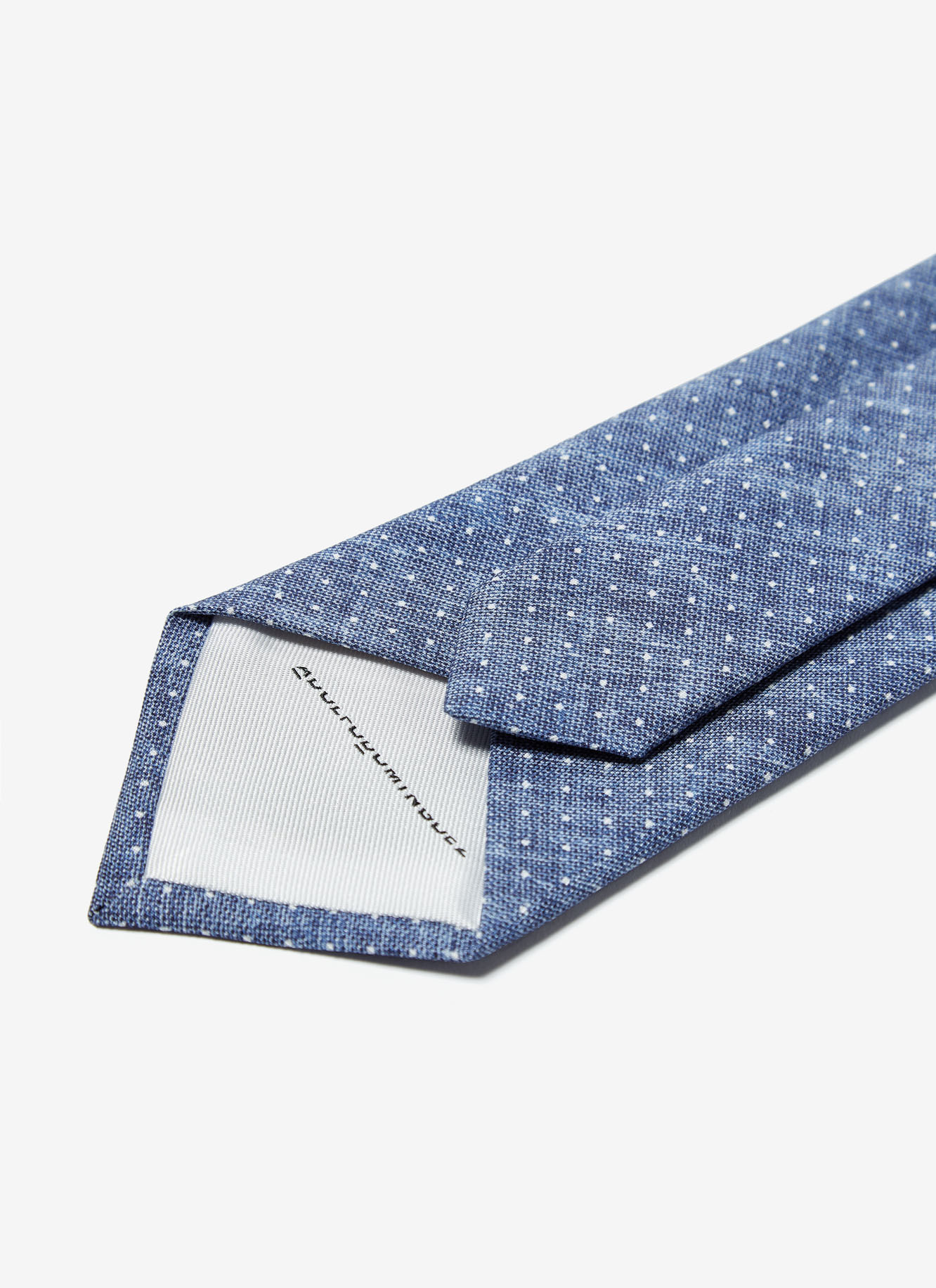 Corbata efecto denim con puntos image number 1