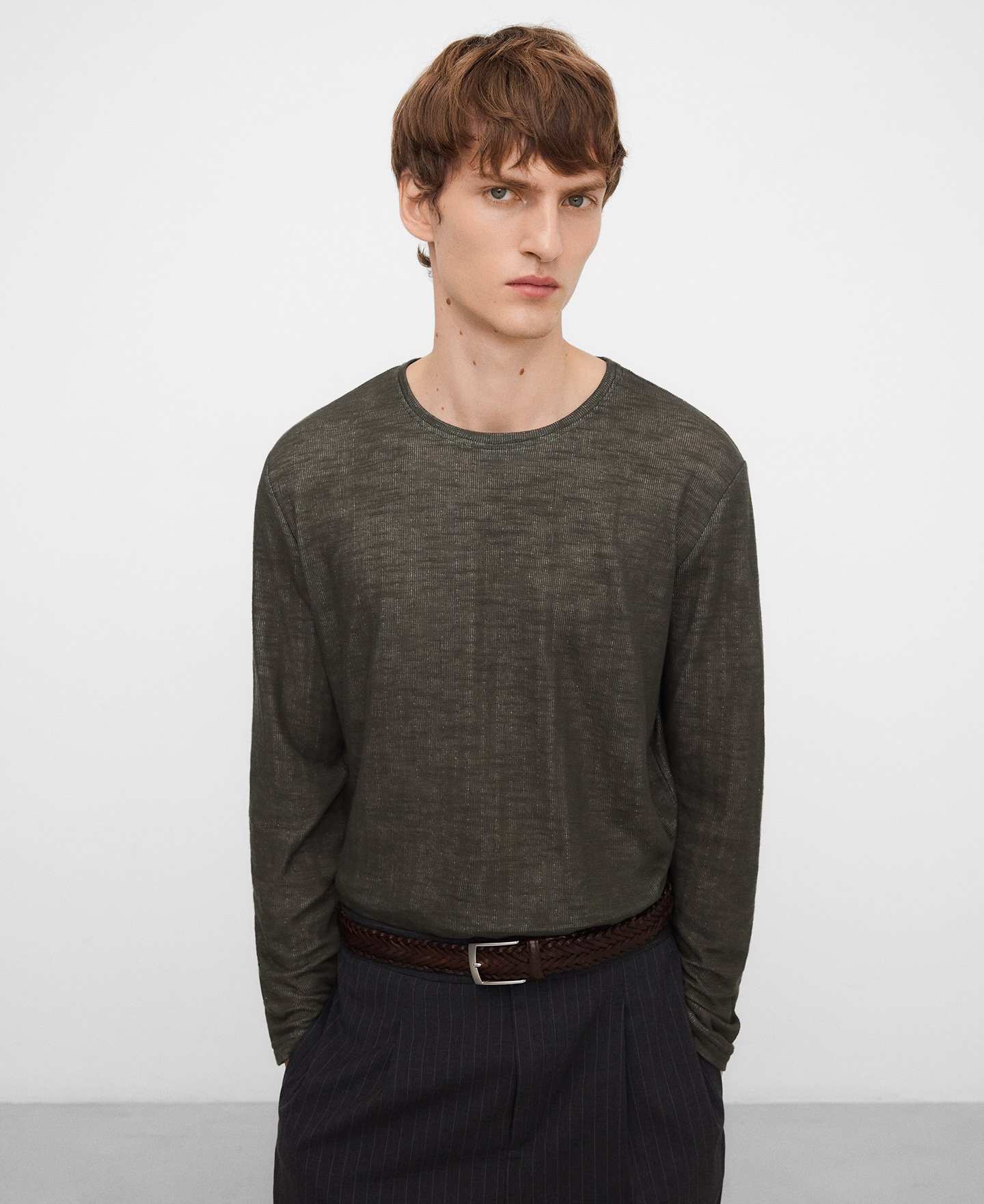 Long sleeve double-layered T-shirt image number 0