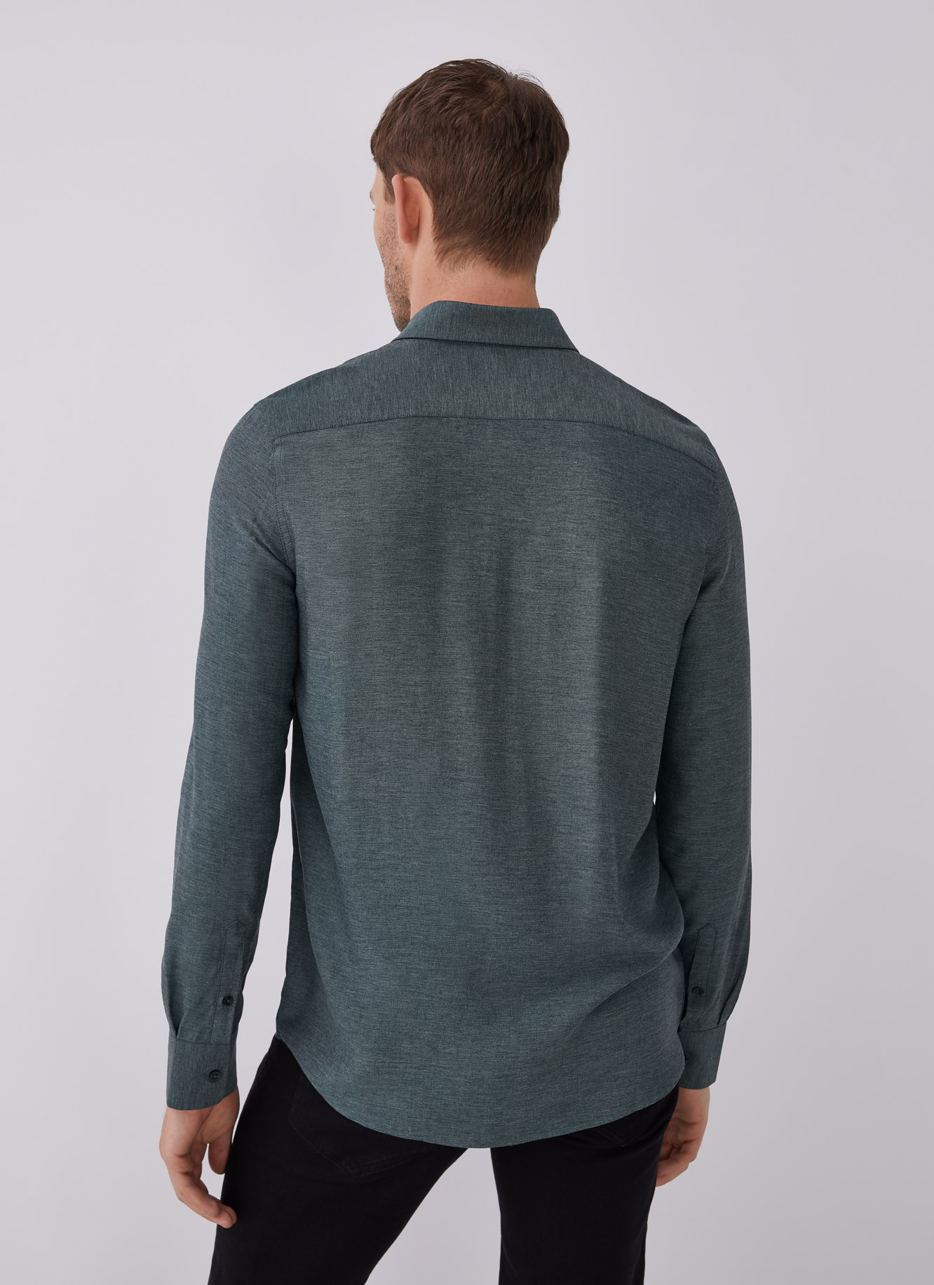 Camisa en viscosa con logo image number 1