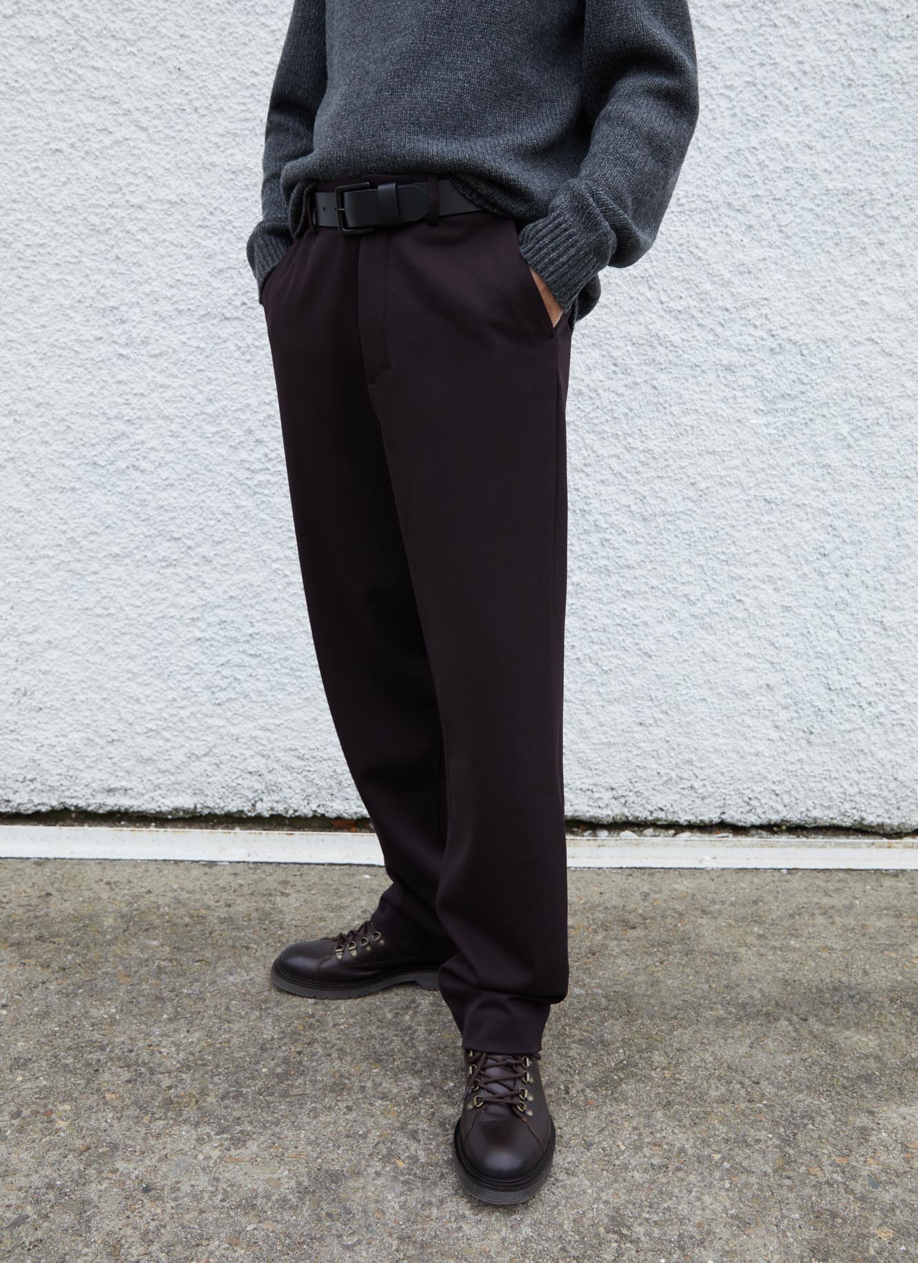 Micro corduroy oversize chino trousers image number 0