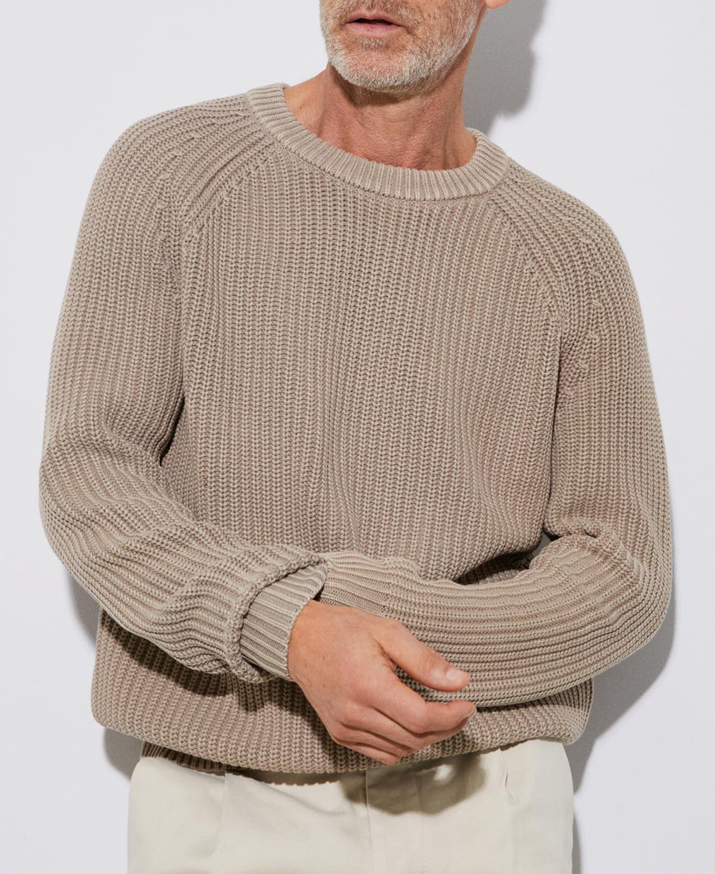 English knitted cotton sweater image number 0