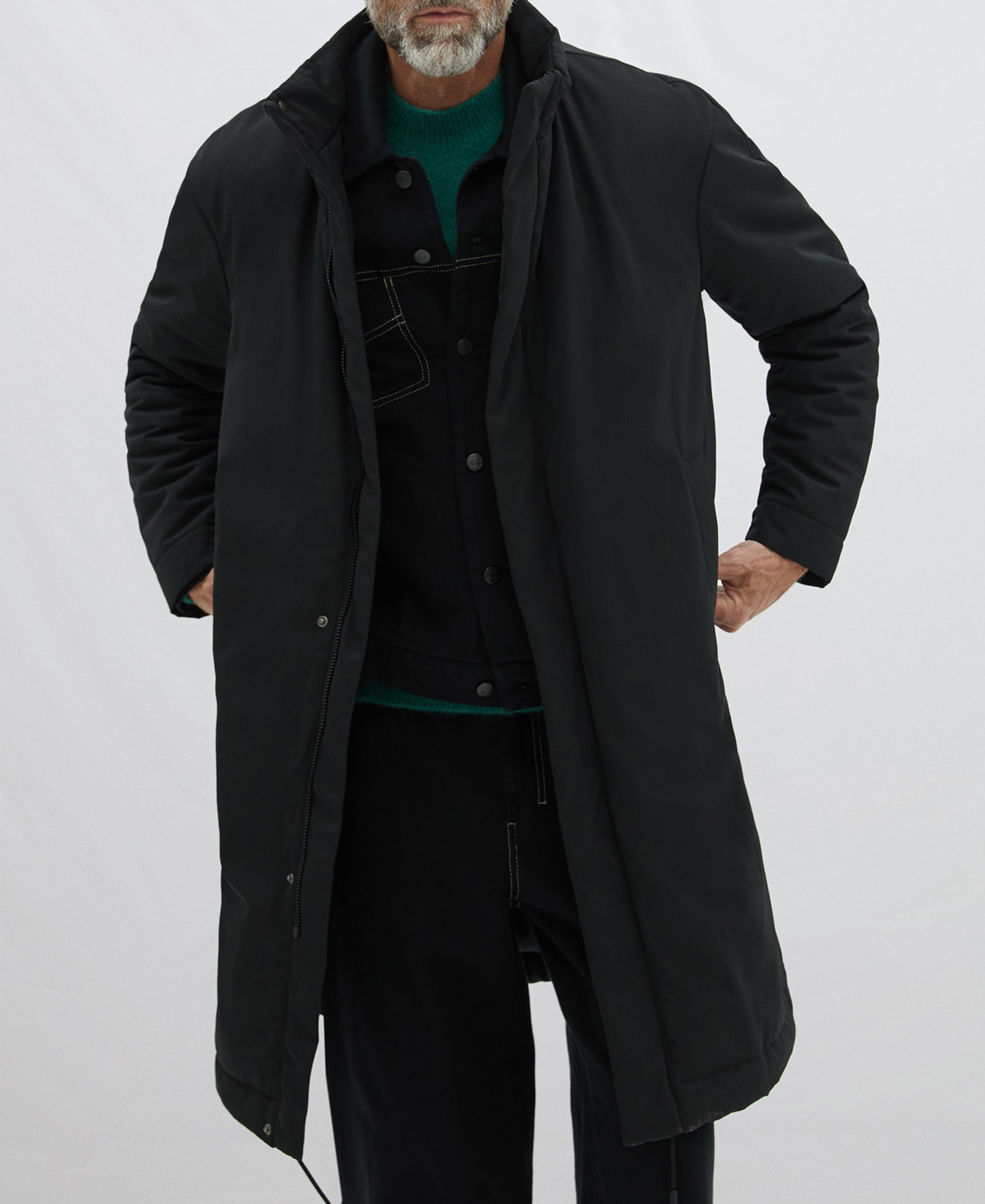 Long padded coat image number 0