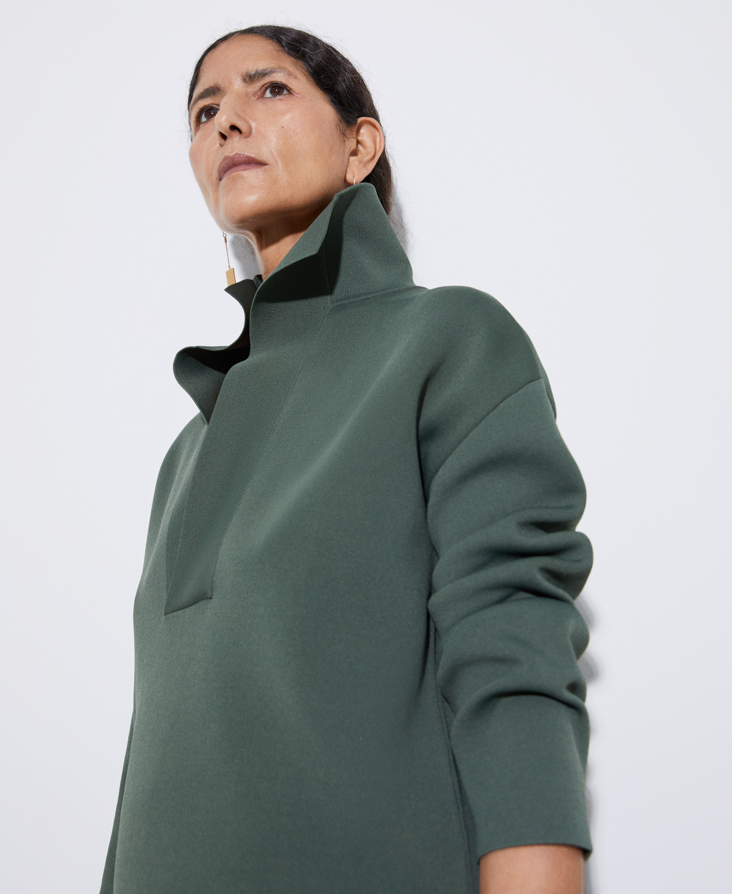 Nylon and viscose jersey knitted sweater image number 3