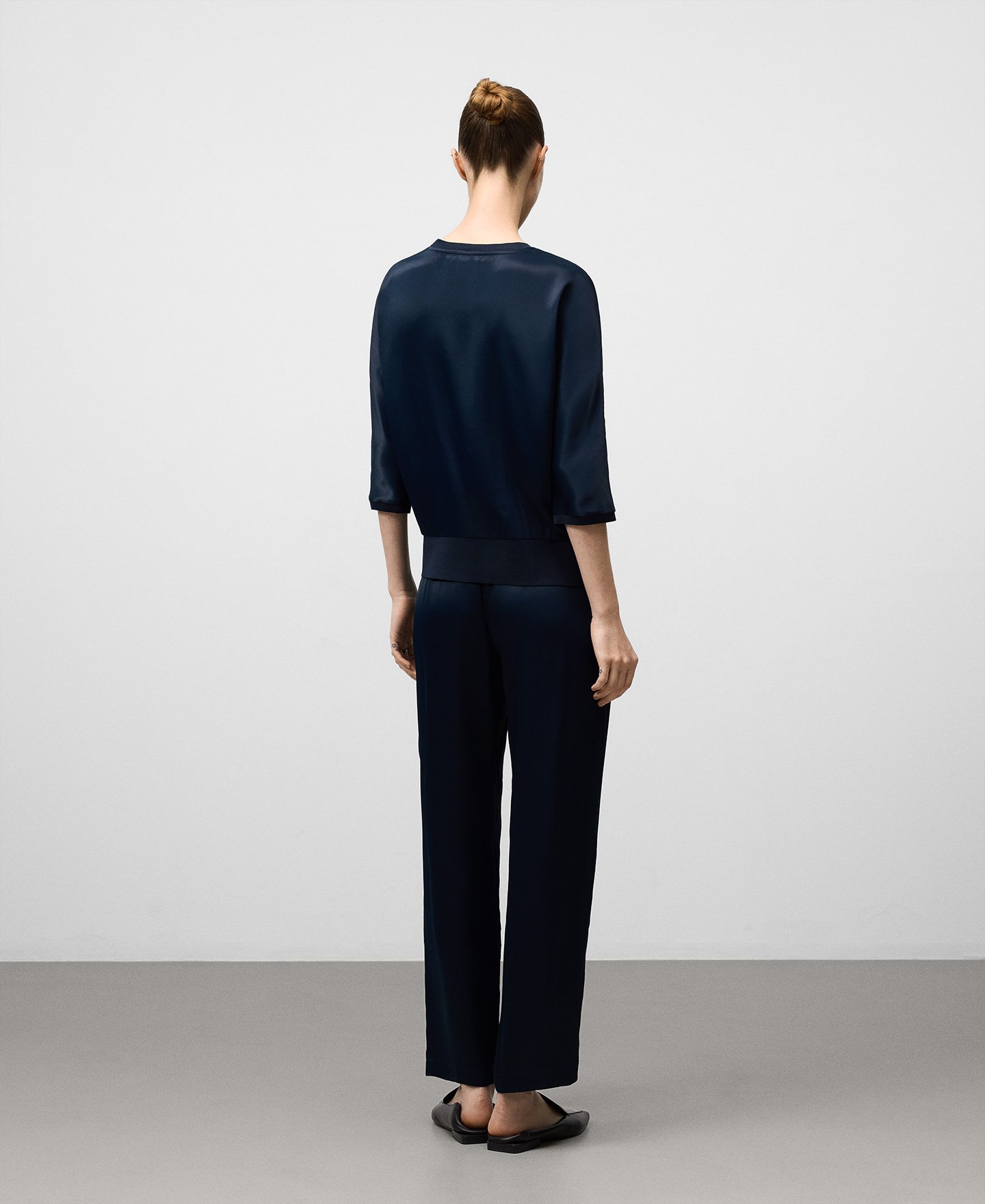 Flowy satin top woman image number 2