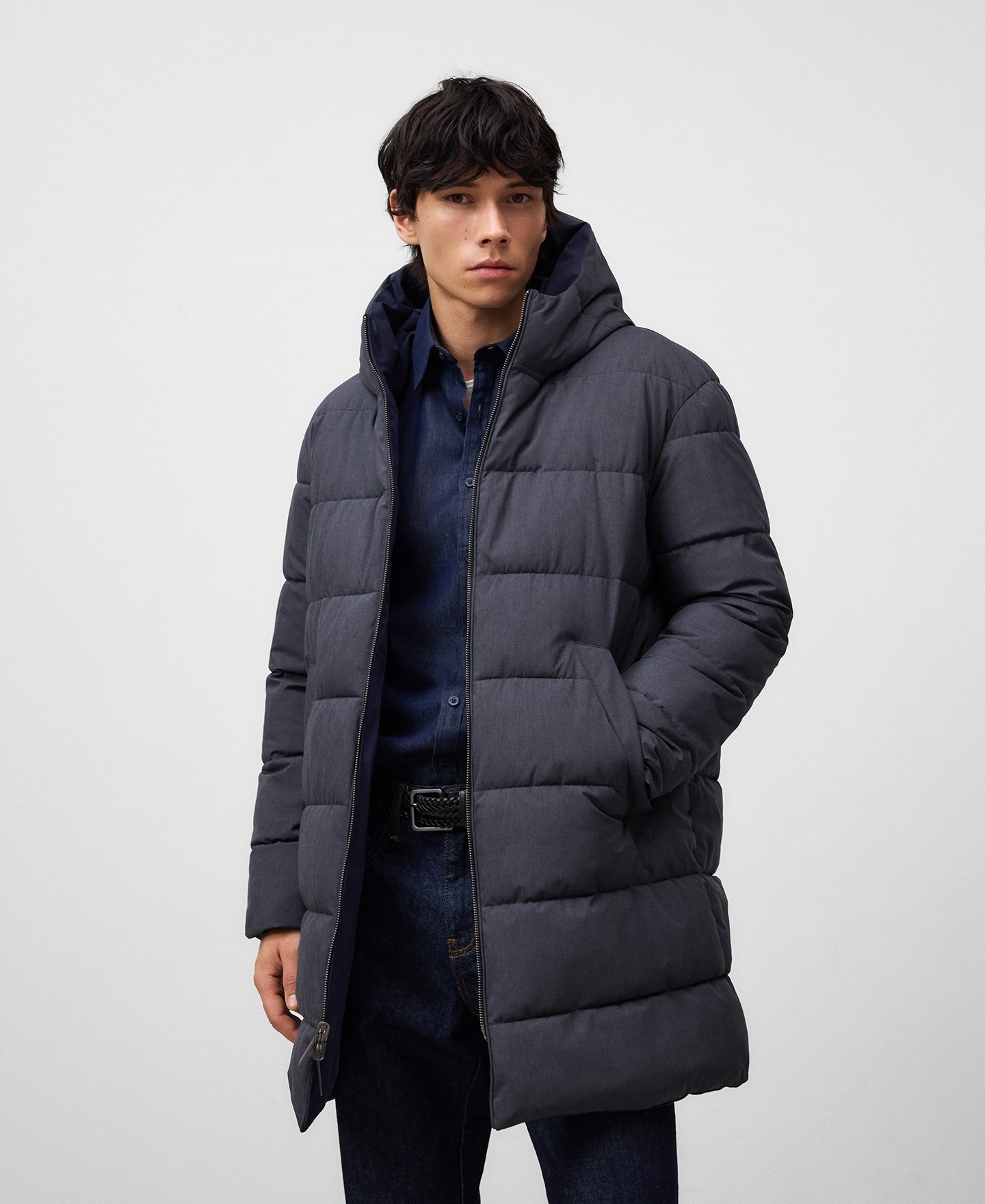 Reversible padded jacket man image number 5