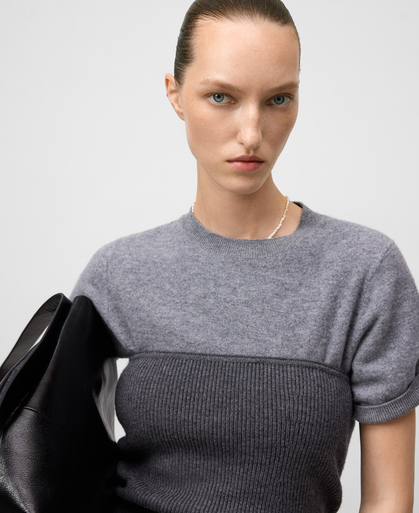 Merino wool tube top woman image number 3