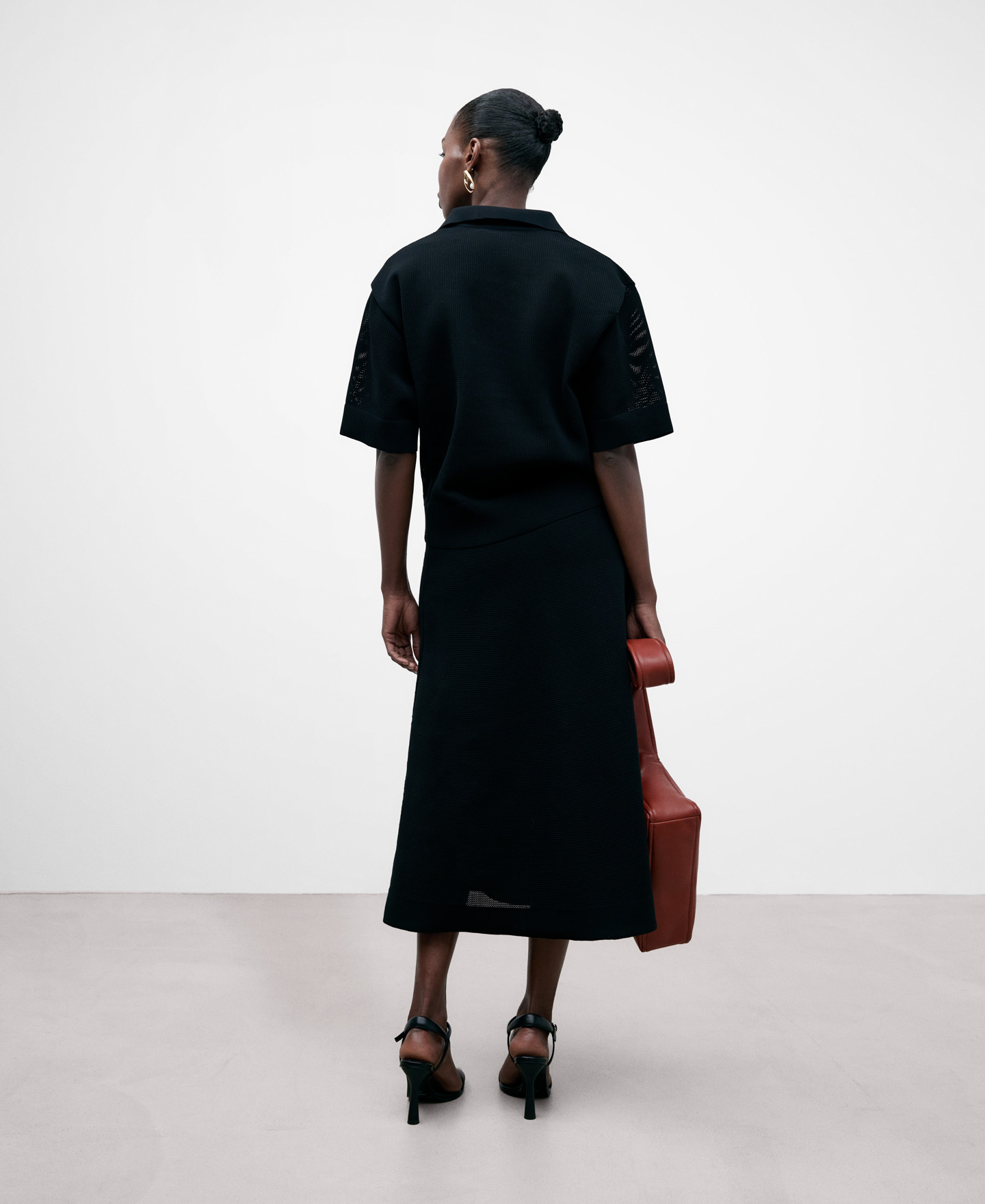 Structure recycled polyester polo shirt image number 2