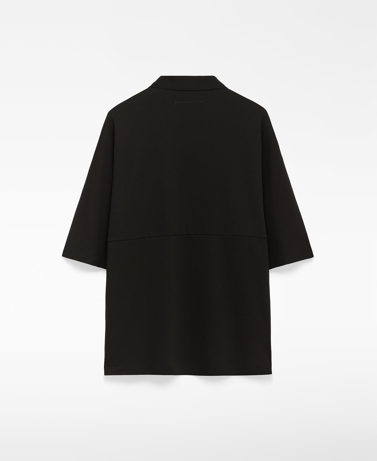 Zipper closure oversize polo shirt man image number 1