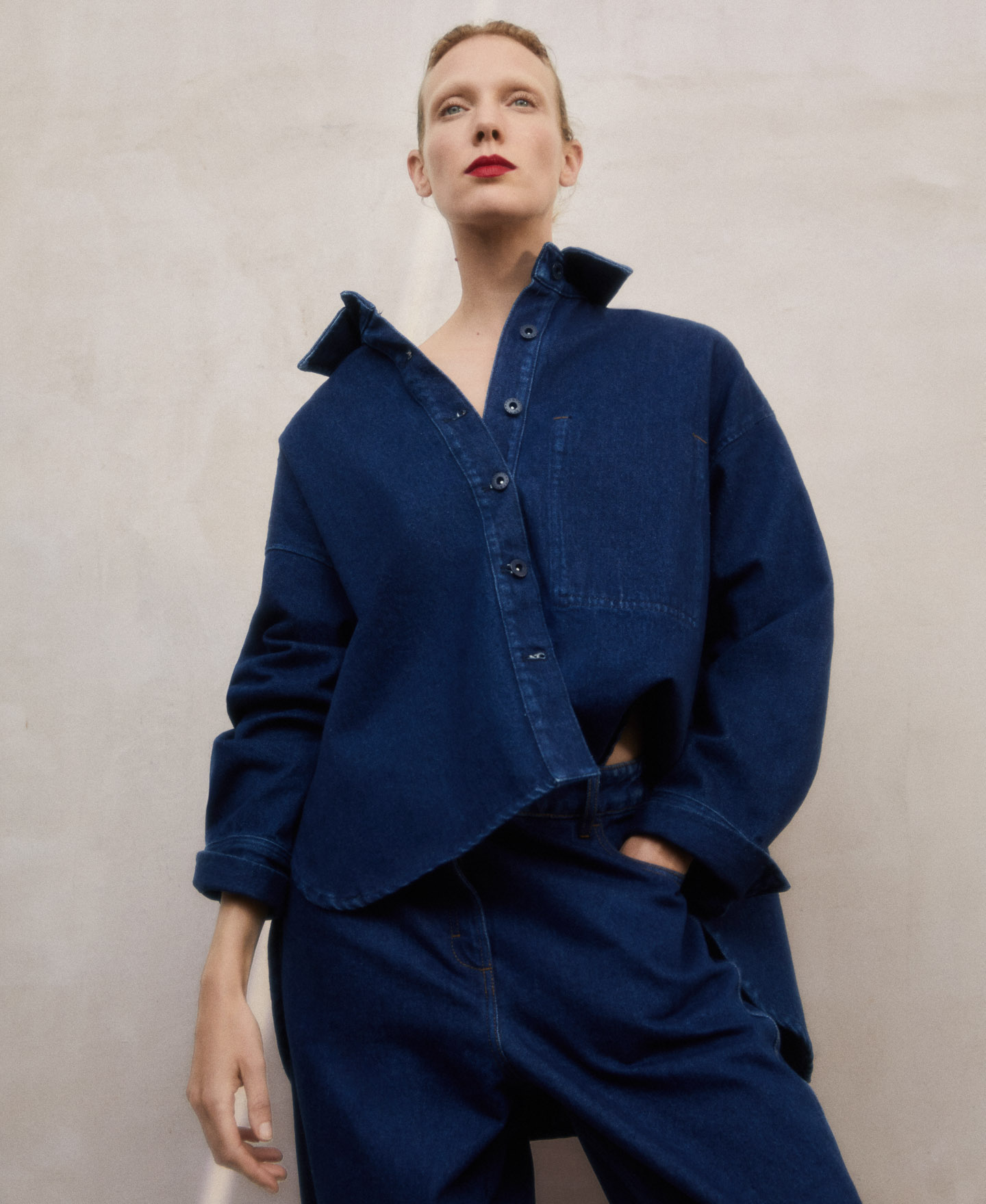 Sobrecamisa vaquera oversize image number 0