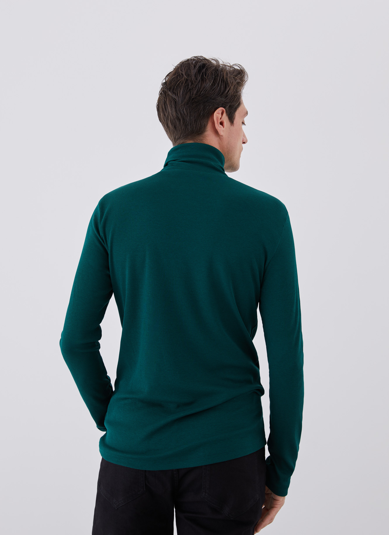 Camiseta en liocel y algodón elástico image number 1