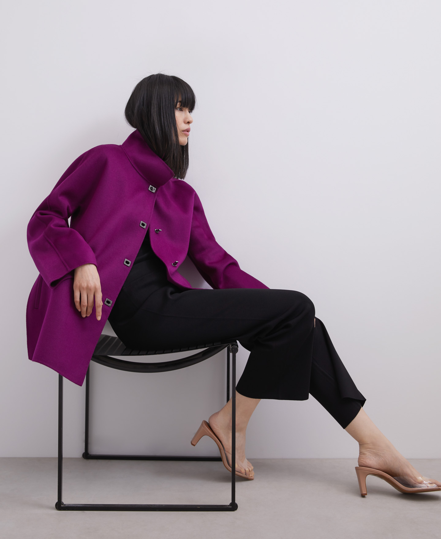 Double-face merino wool coat image number 0