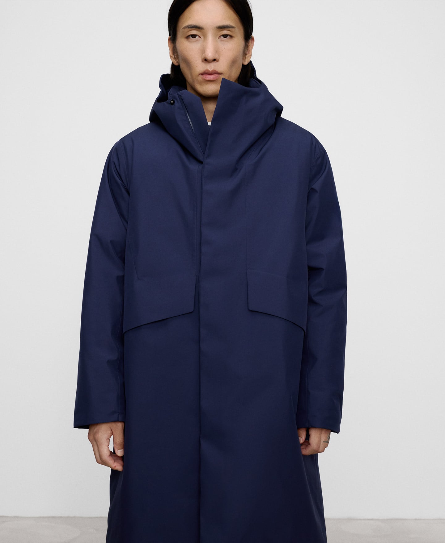 Parka larga termosellada acolchada image number 0