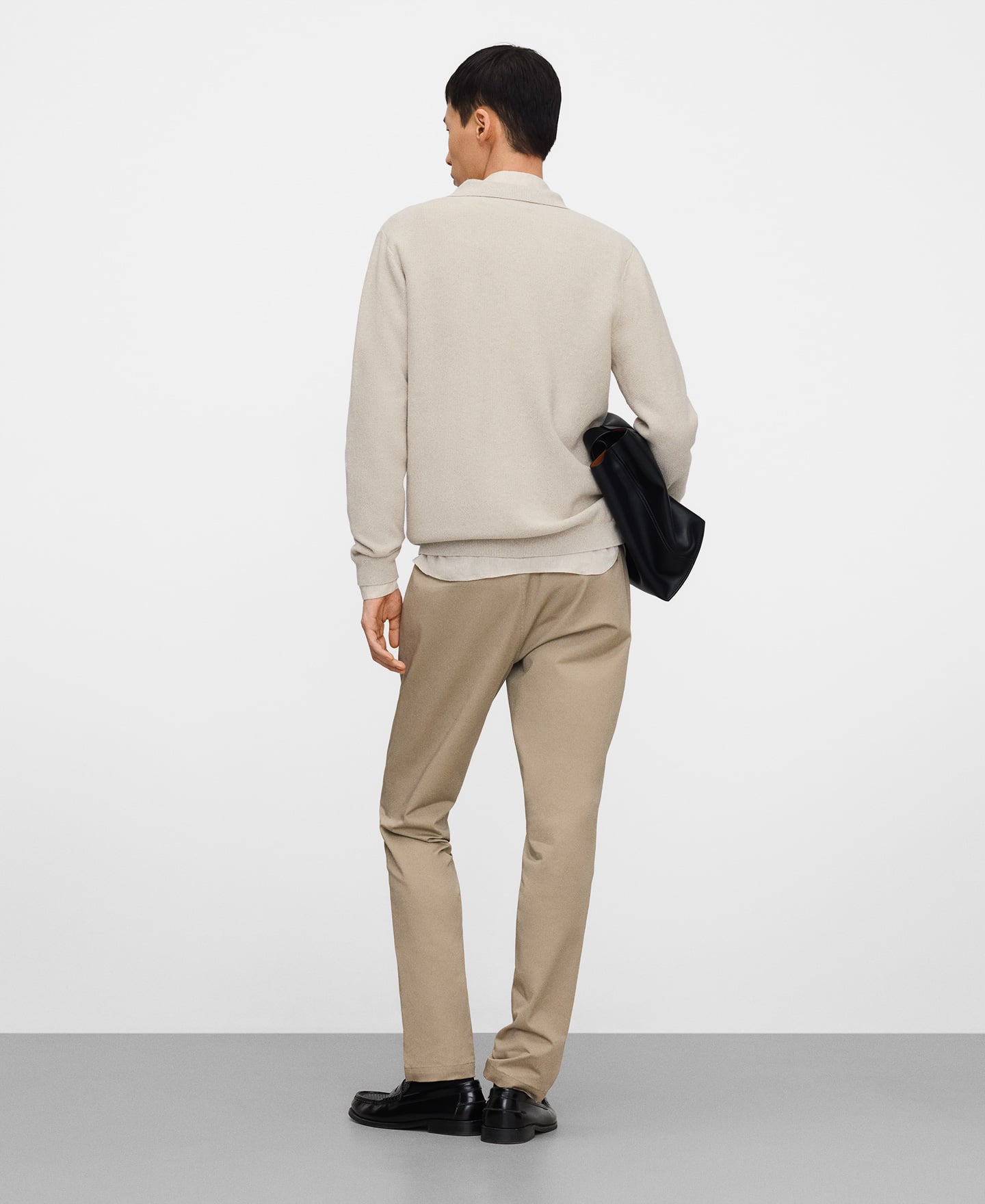 Cotton slim fit chino trousers image number 2