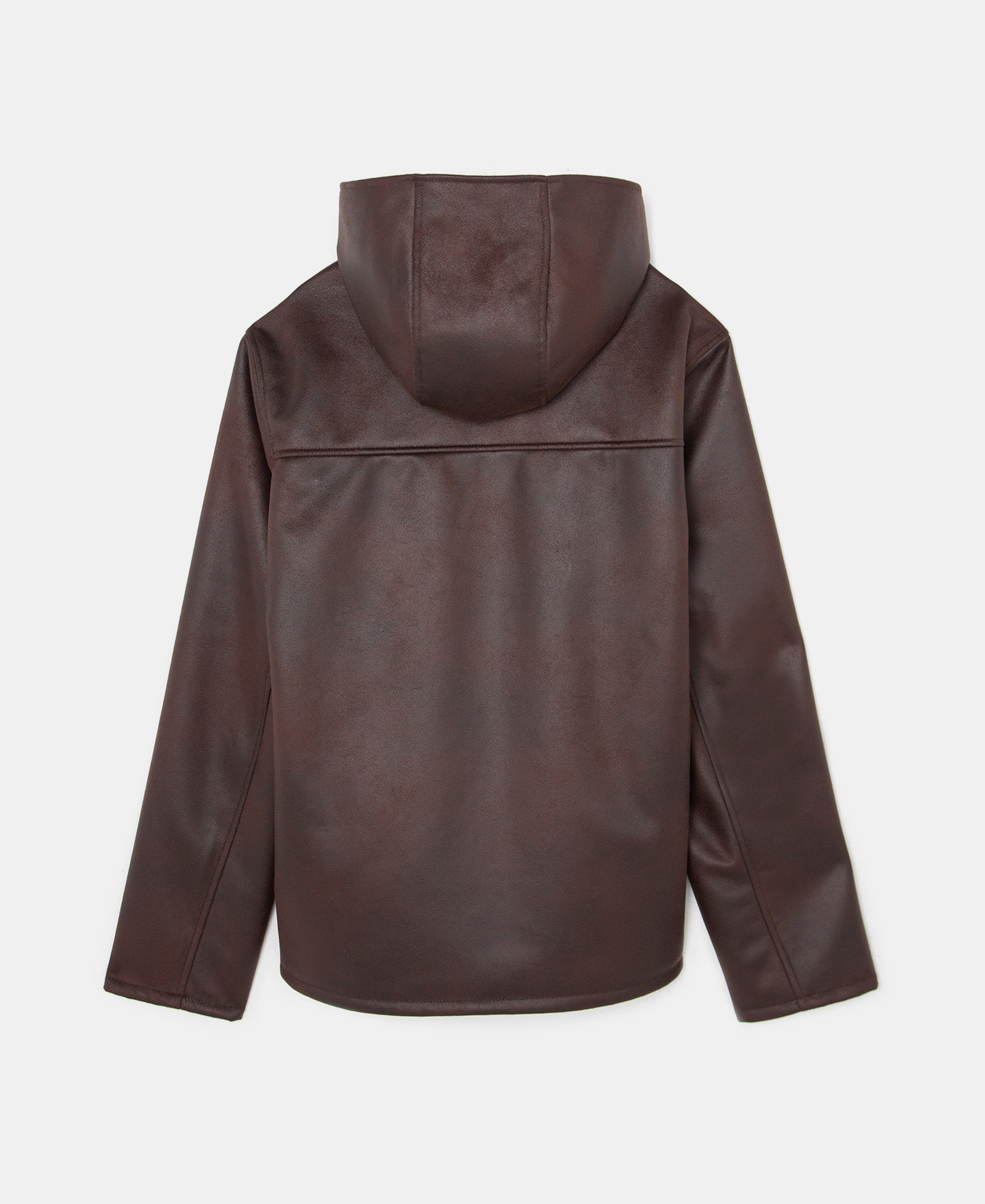 Faux suede aviator coat image number 5