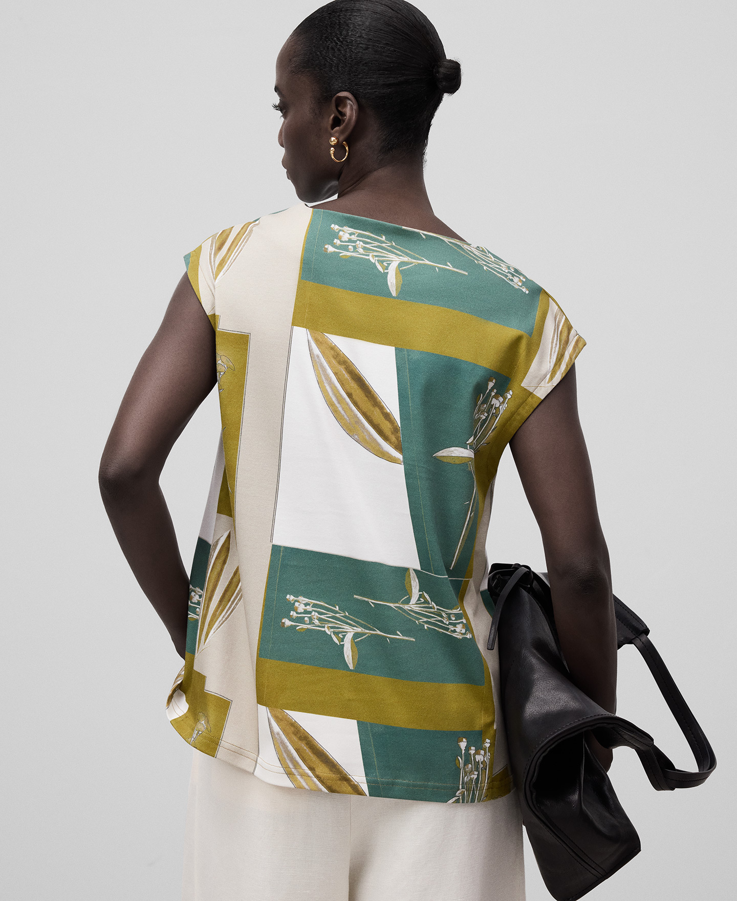 Cotton printed T-shirt woman image number 2