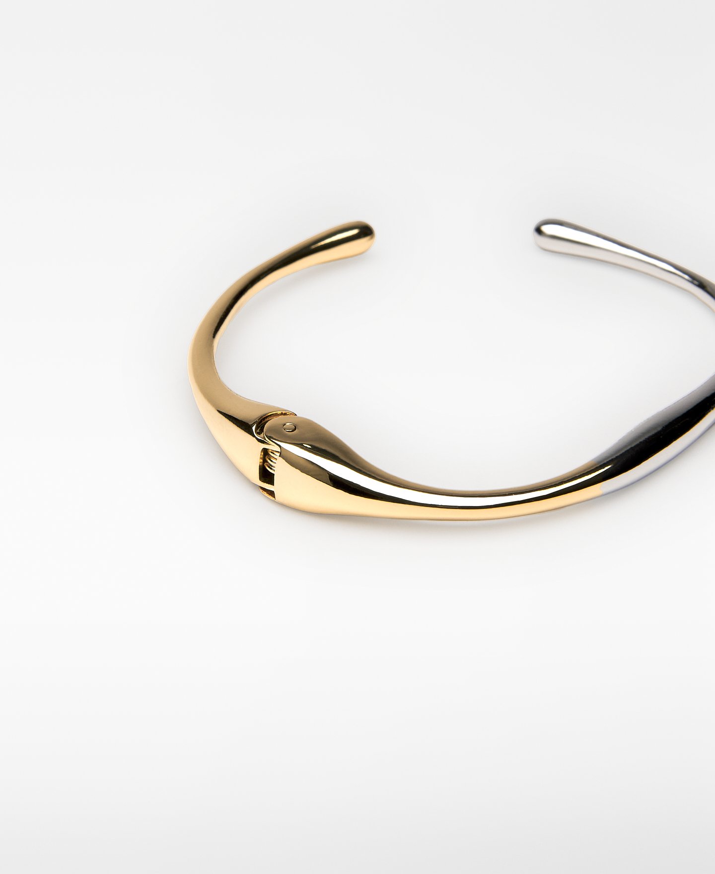 Pulsera metálica doble lacado mujer image number 1