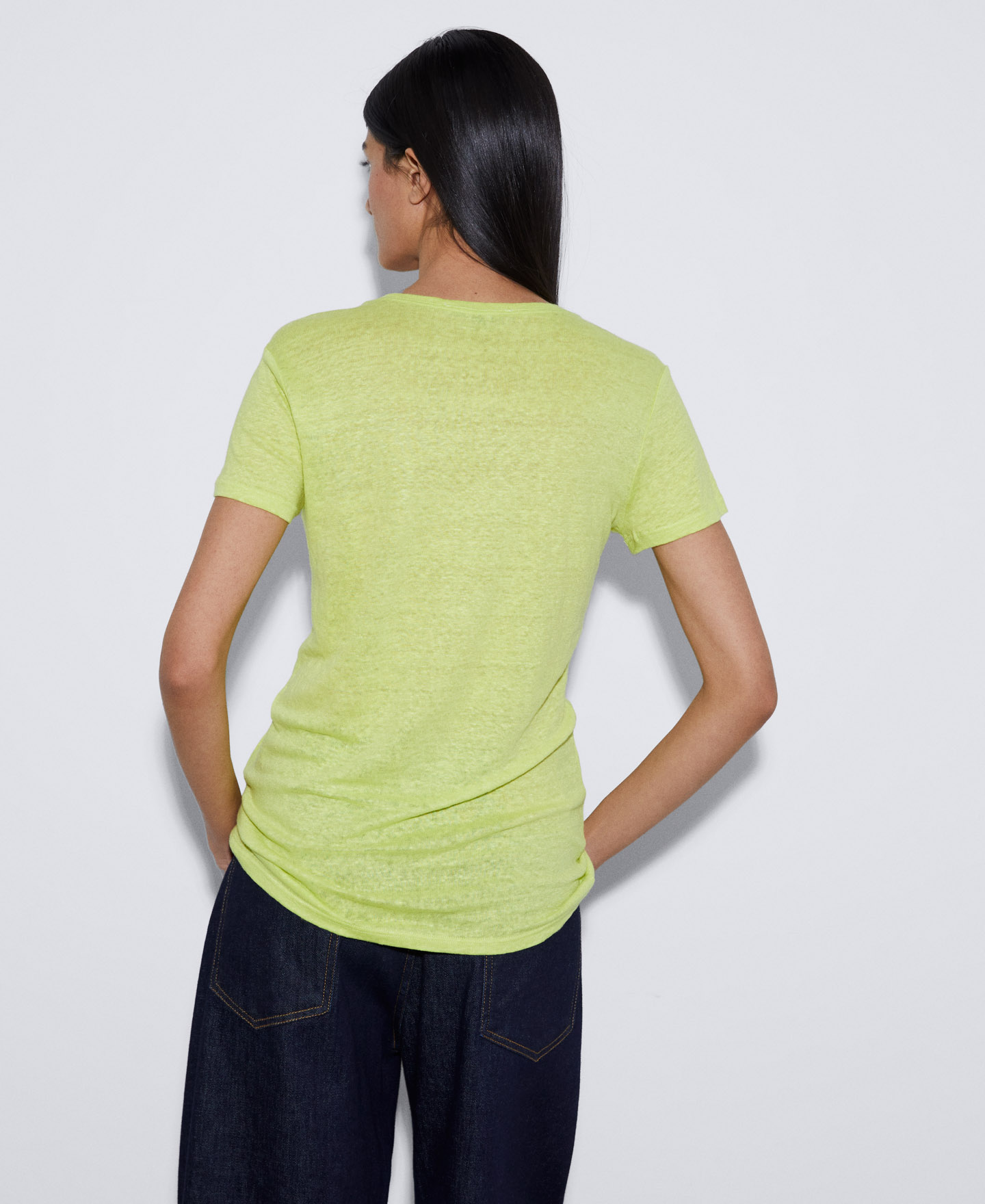半袖リネンTシャツ image number 2