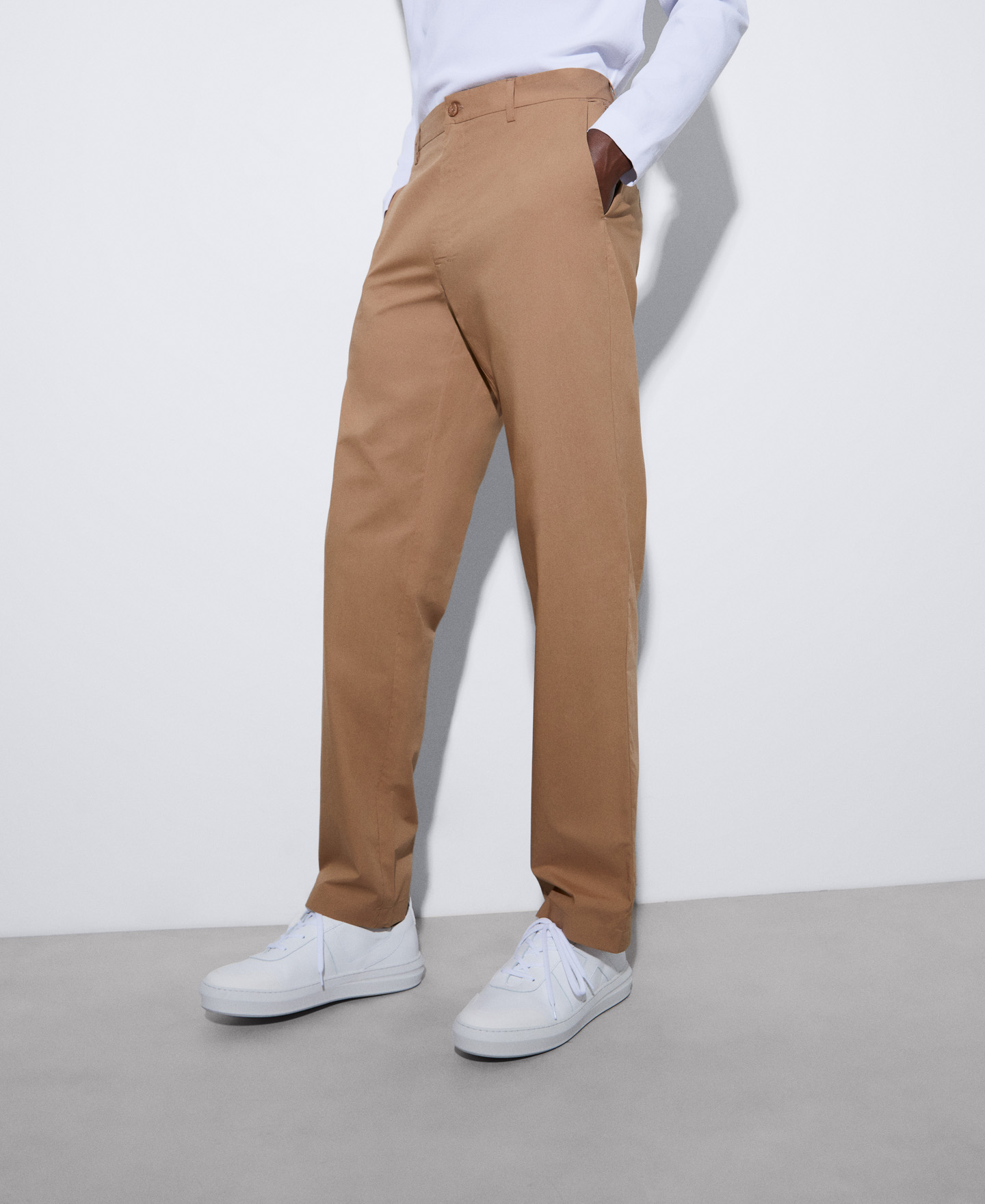 Straight trousers in cotton image number 0
