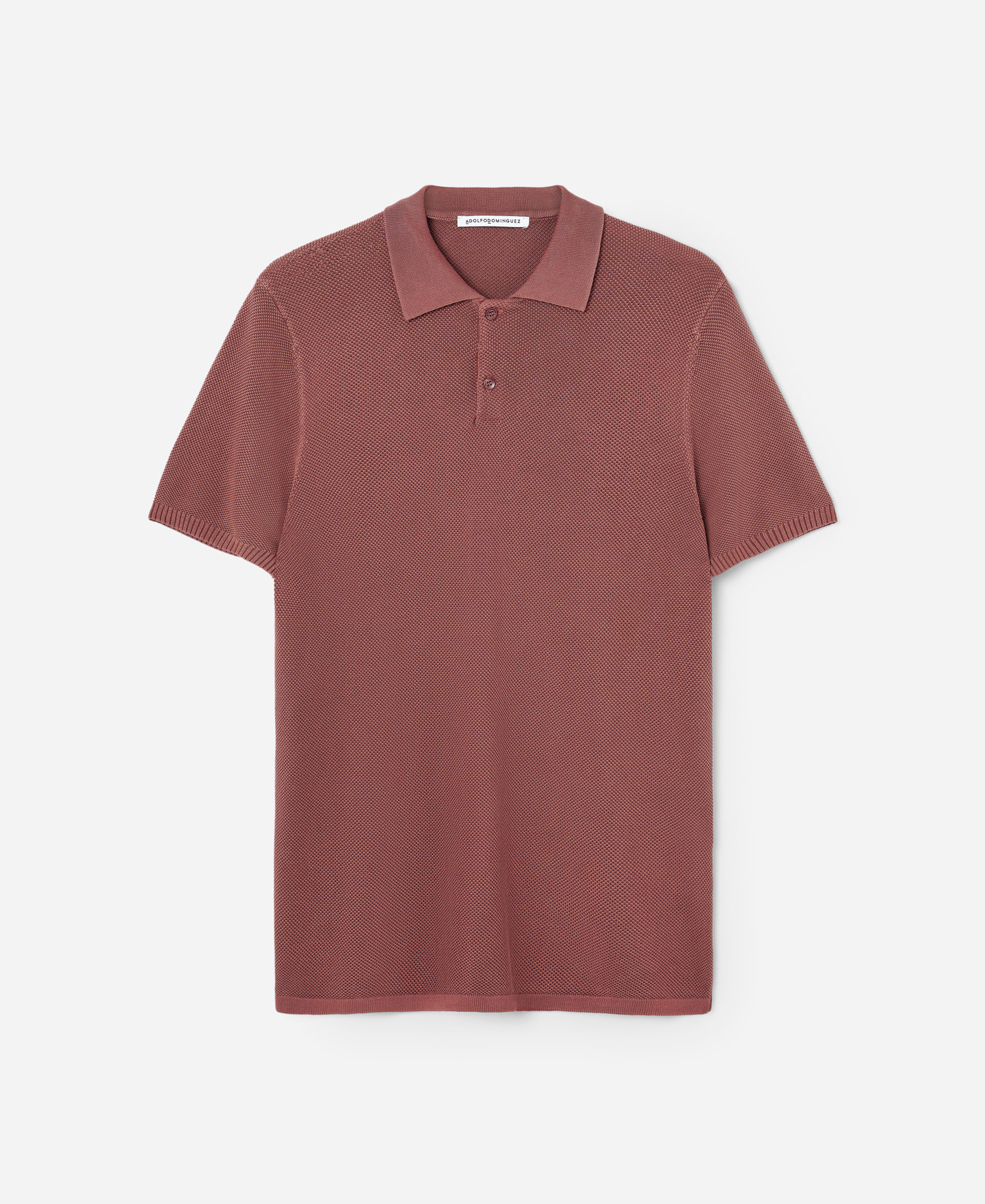 Terracotta pique shirt collar polo shirt image number 4