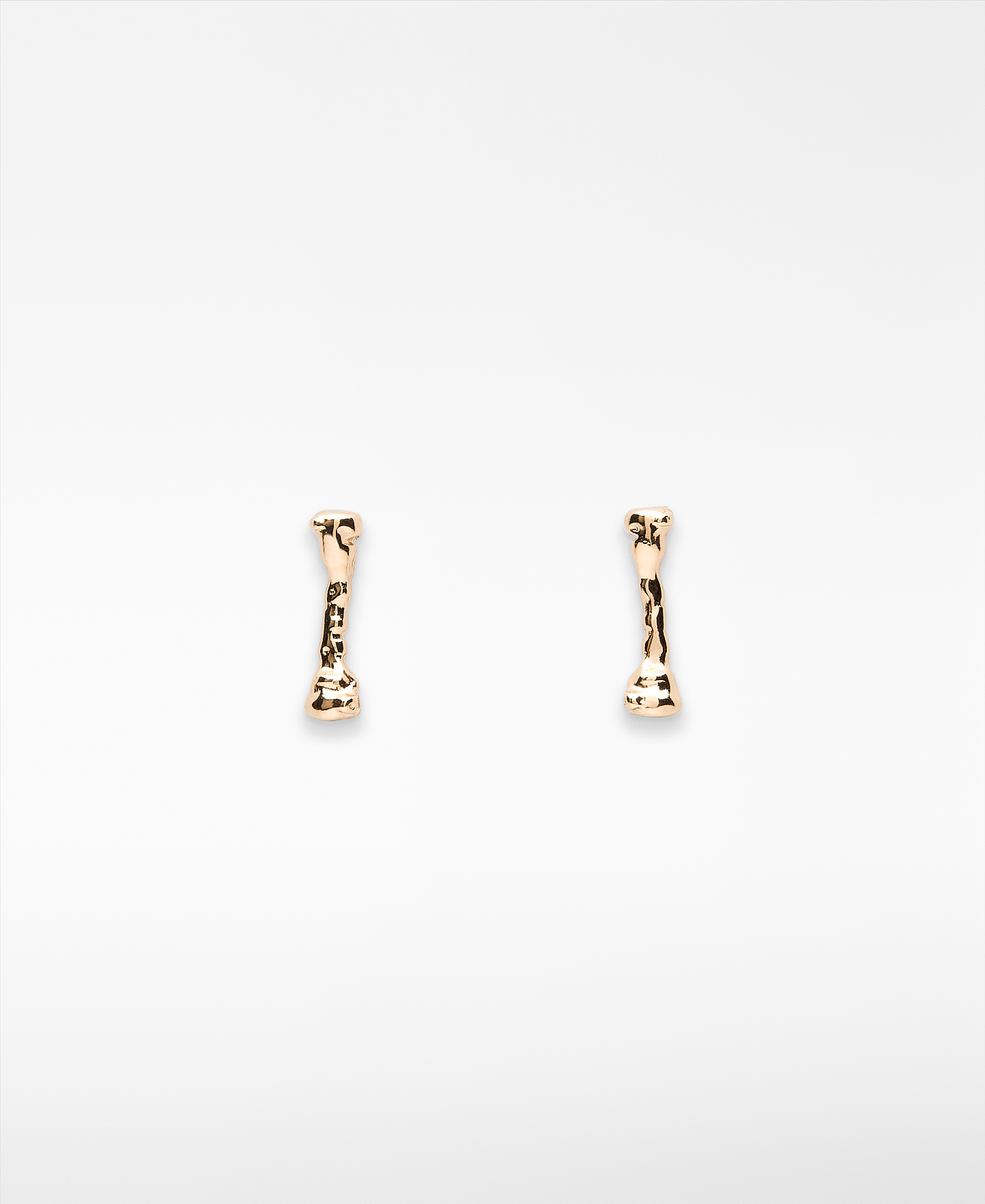 Turned piece earrings woman image number 0