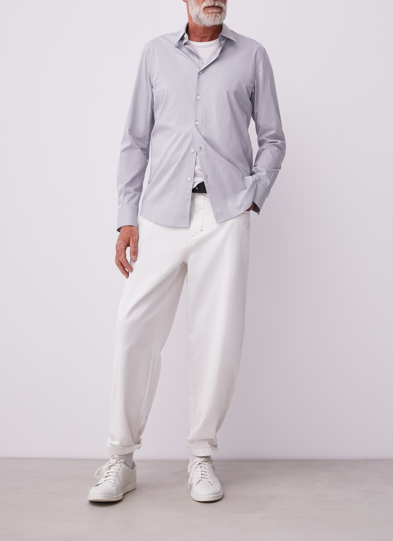 Striped cotton shirt image number 3