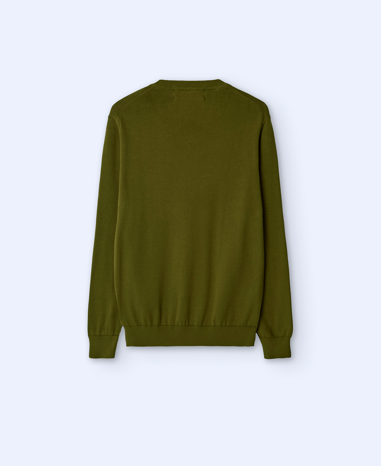 Organic cotton V-neck sweater image number 5