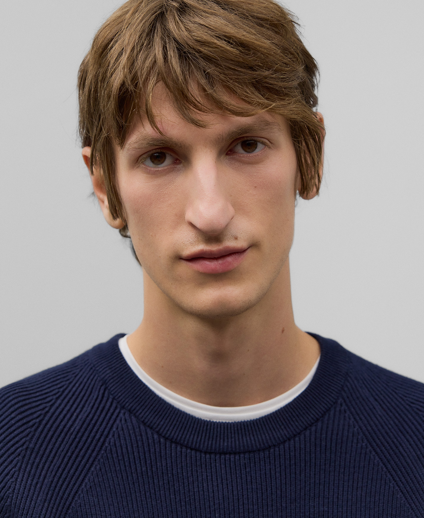 Jersey algod&oacute;n azul marino hombre image number 3