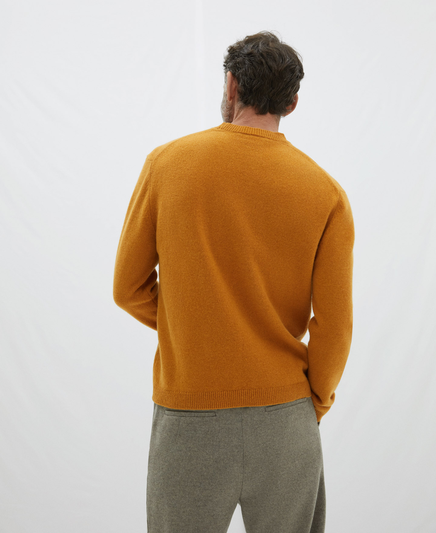 Merino wool crew neck sweater image number 2