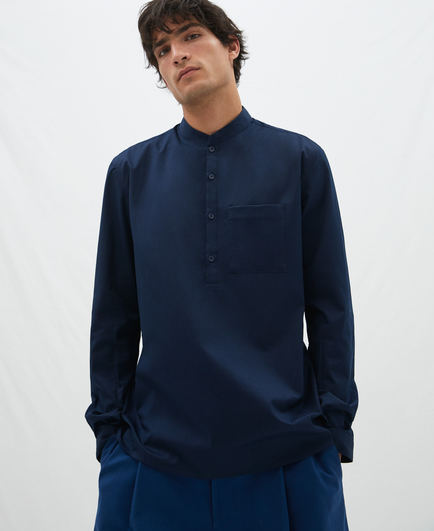 Camisa panadera cuello mao image number 0