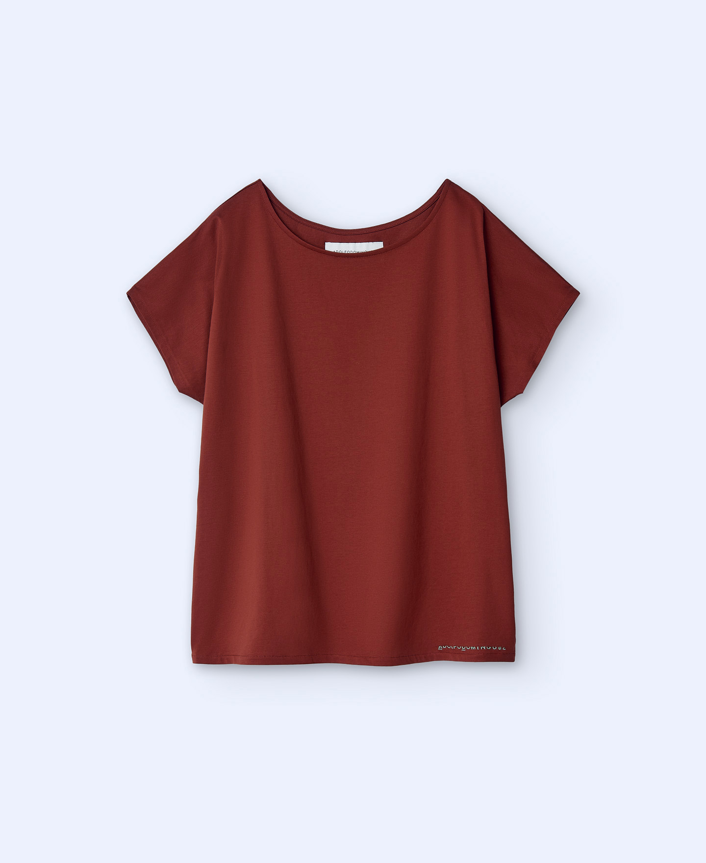 Camiseta en algodón con cuello caja image number 4