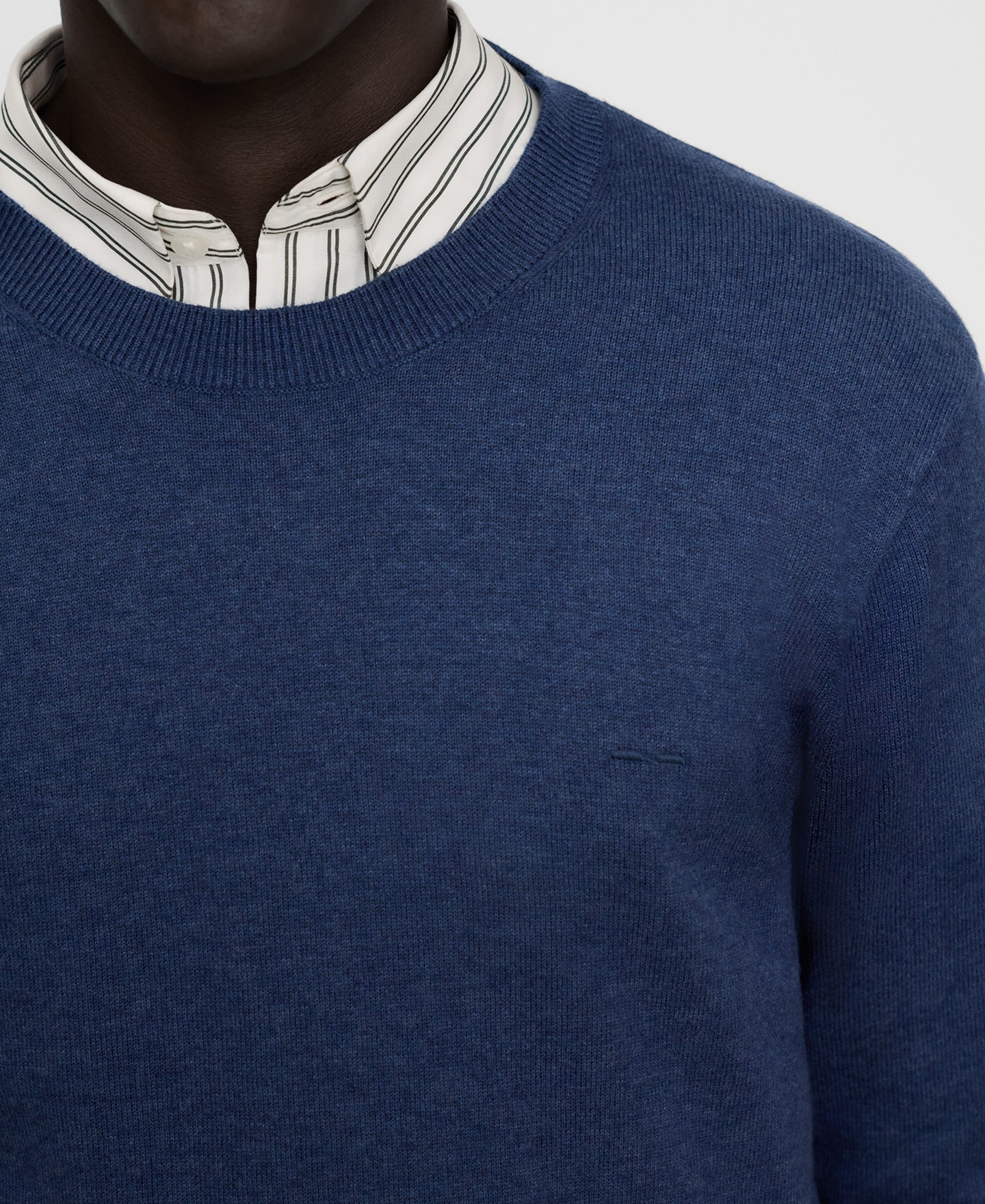 Wool and cotton crew collar sweater image number 3
