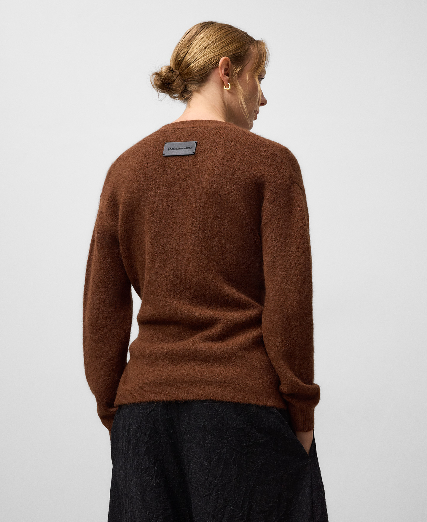 V-neck wrap knit cardigan woman image number 2