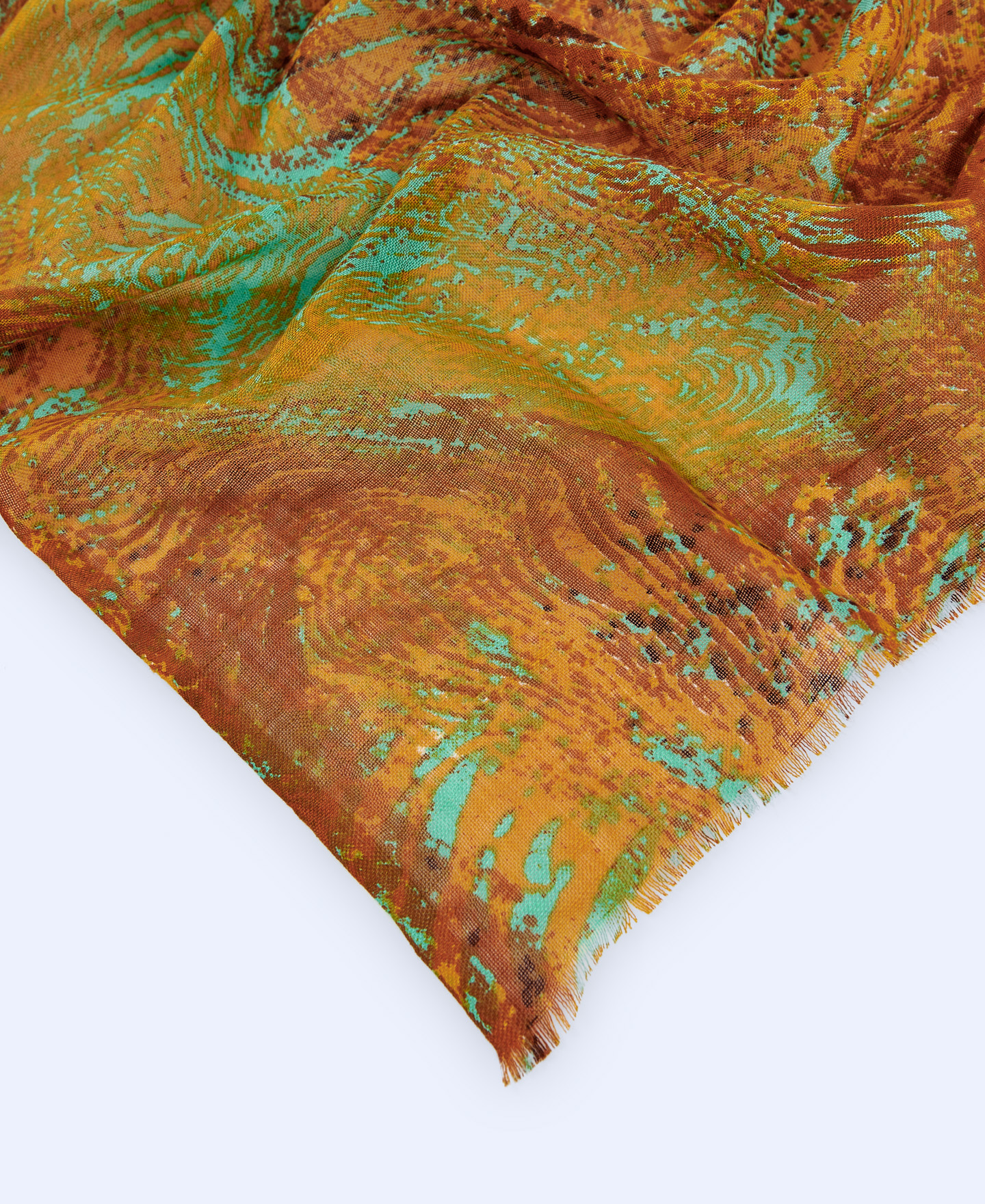 European linen printed shawl image number 2