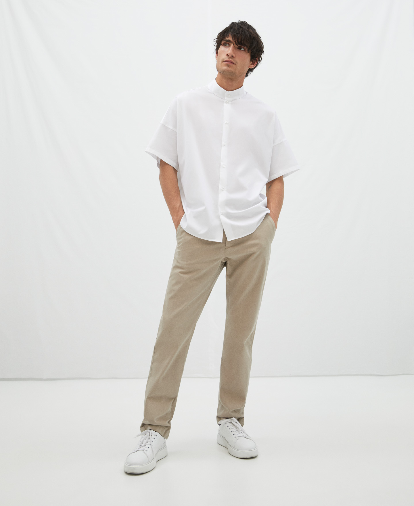 Cotton chino trousers image number 1