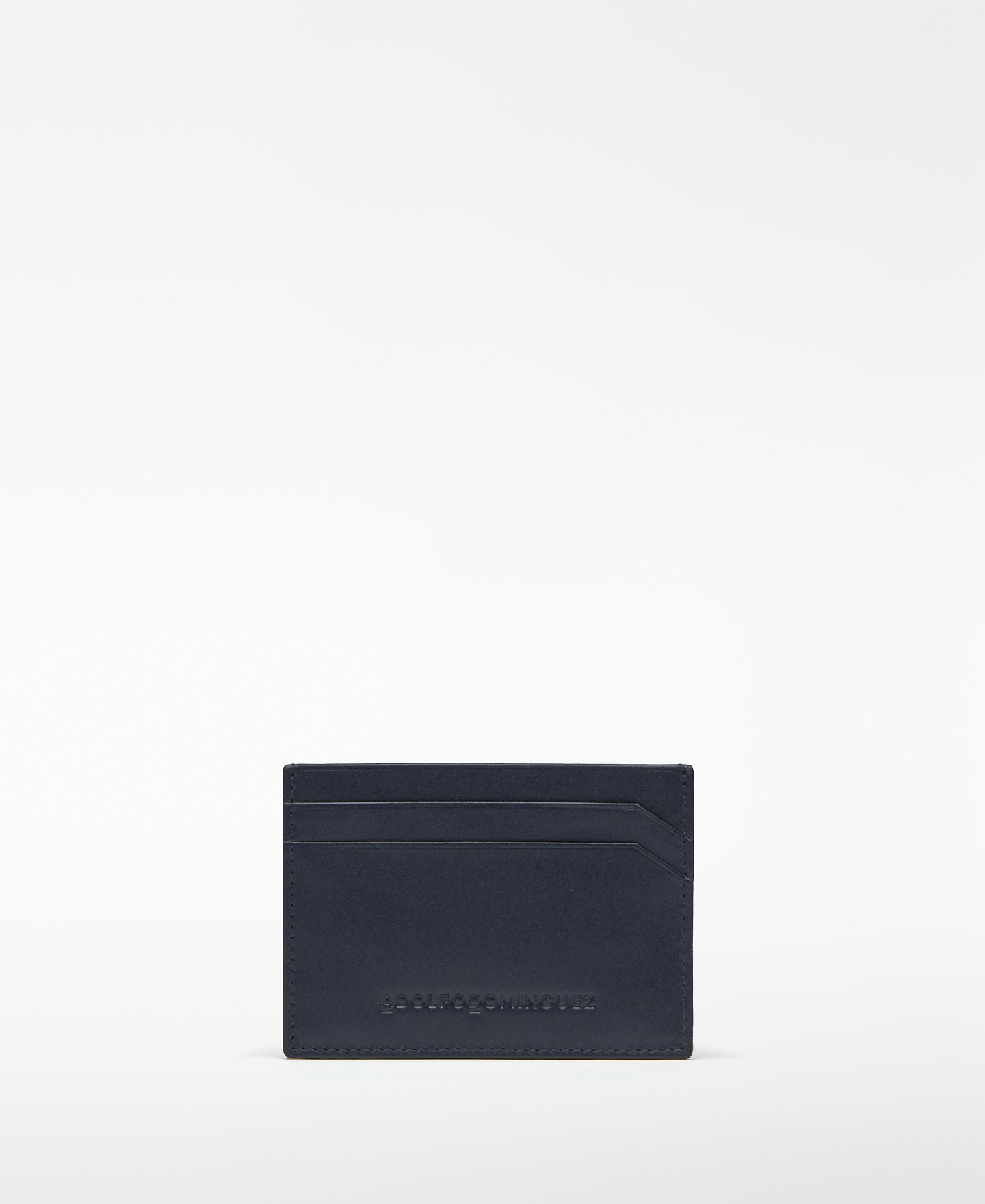 Two-tone leather card holder man image number 0