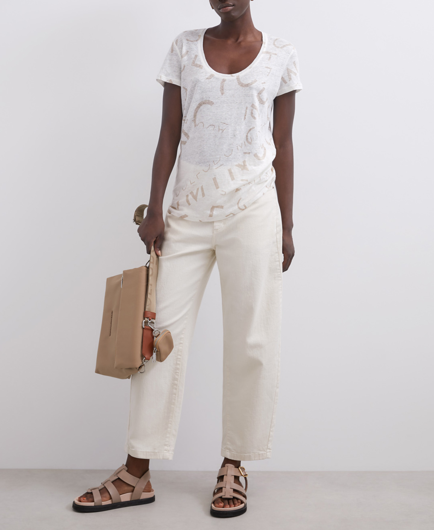Linen logo t-shirt image number 0