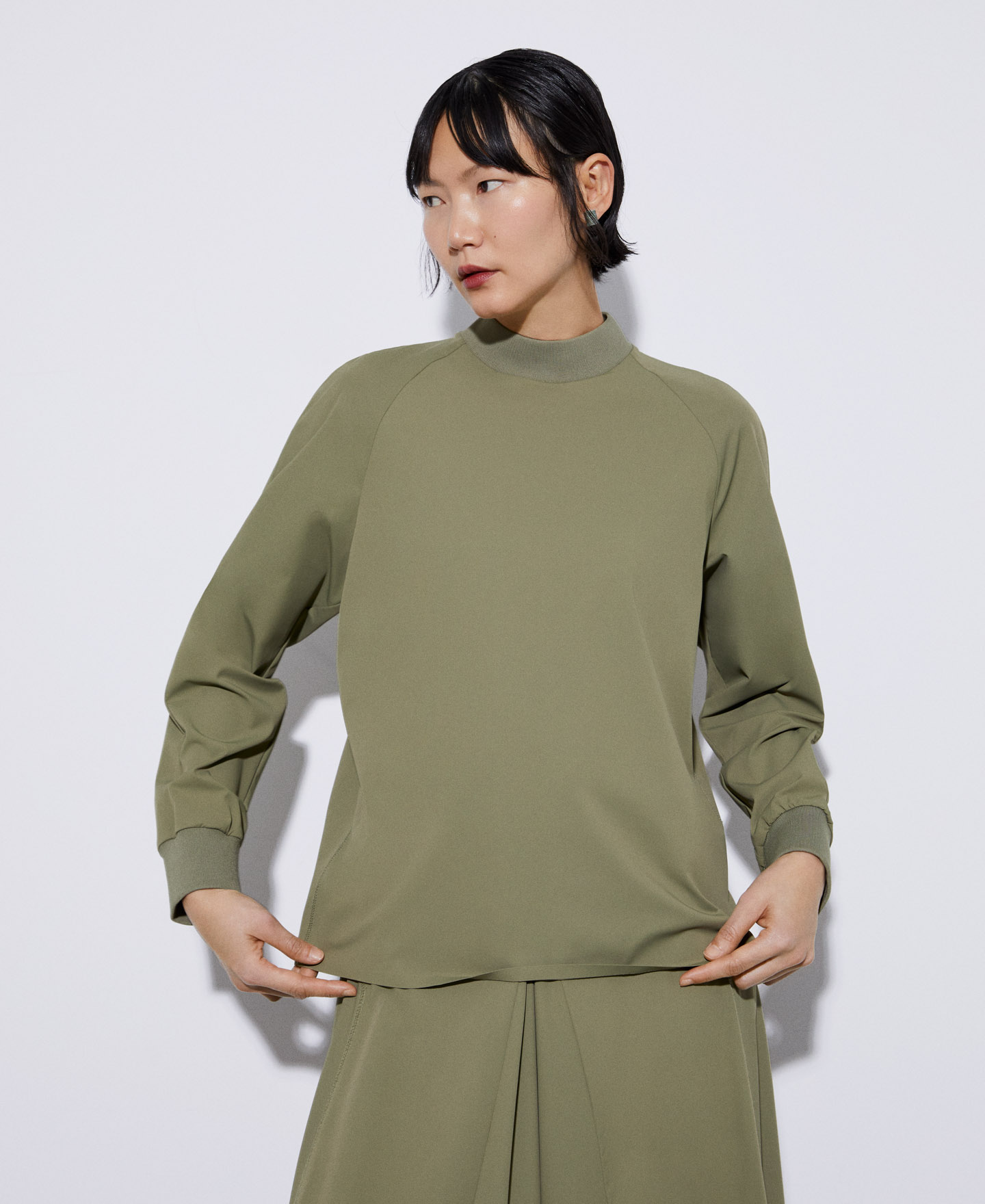 Recycled nylon box collar t-shirt image number 0