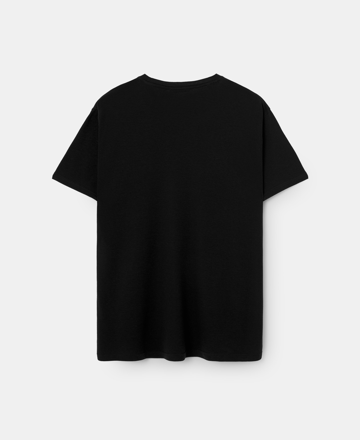 Round neck lyocell t-shirt image number 5