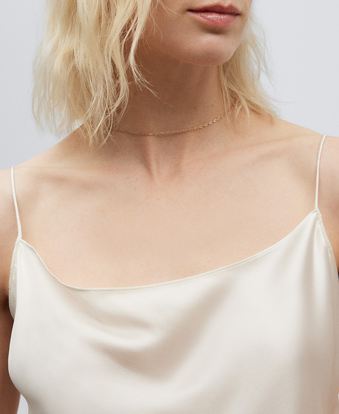 Mulberry silk women's top image number 3